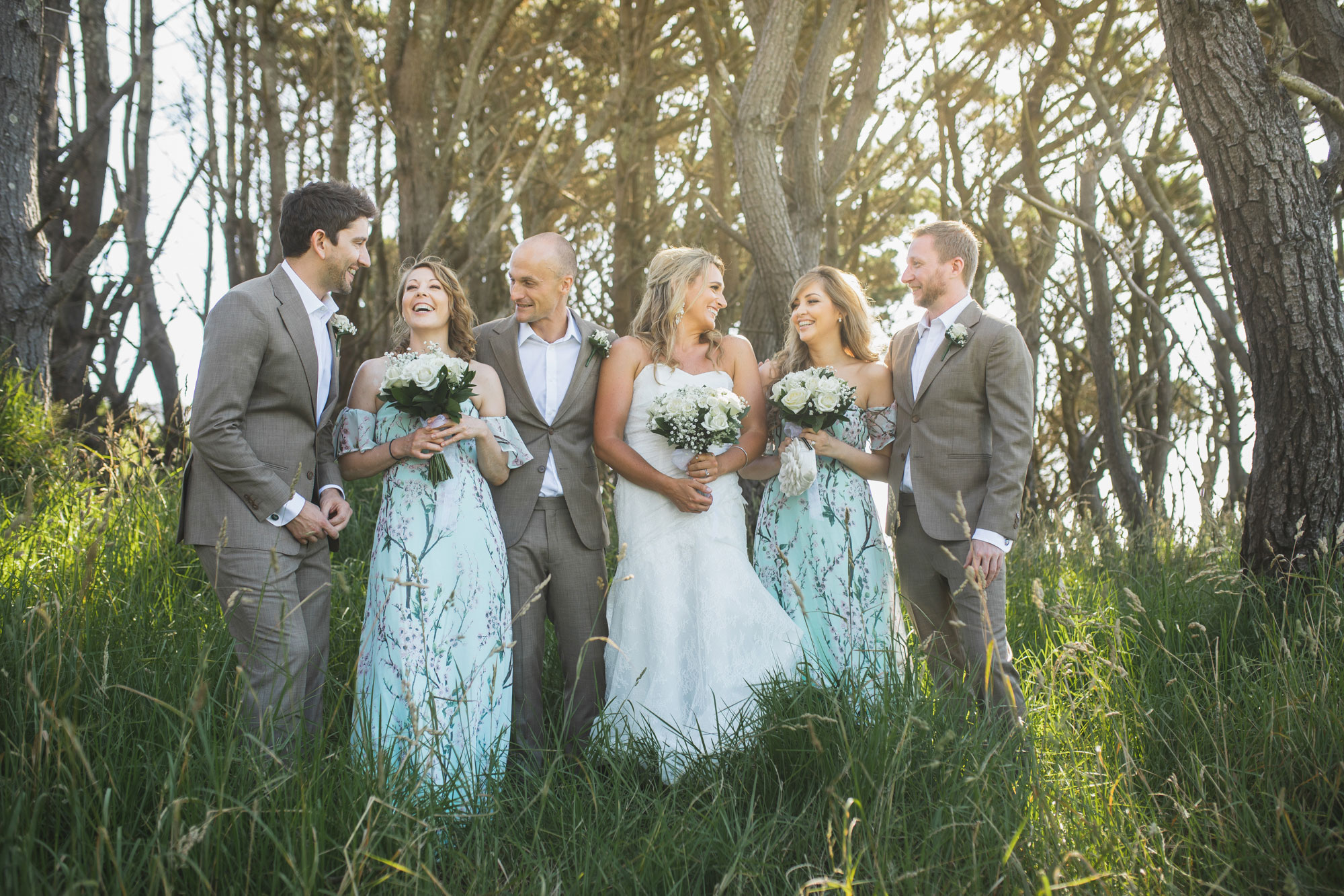 castaways wedding party photo