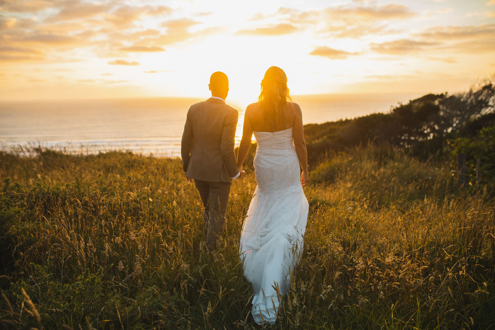 castaways wedding sunset photo