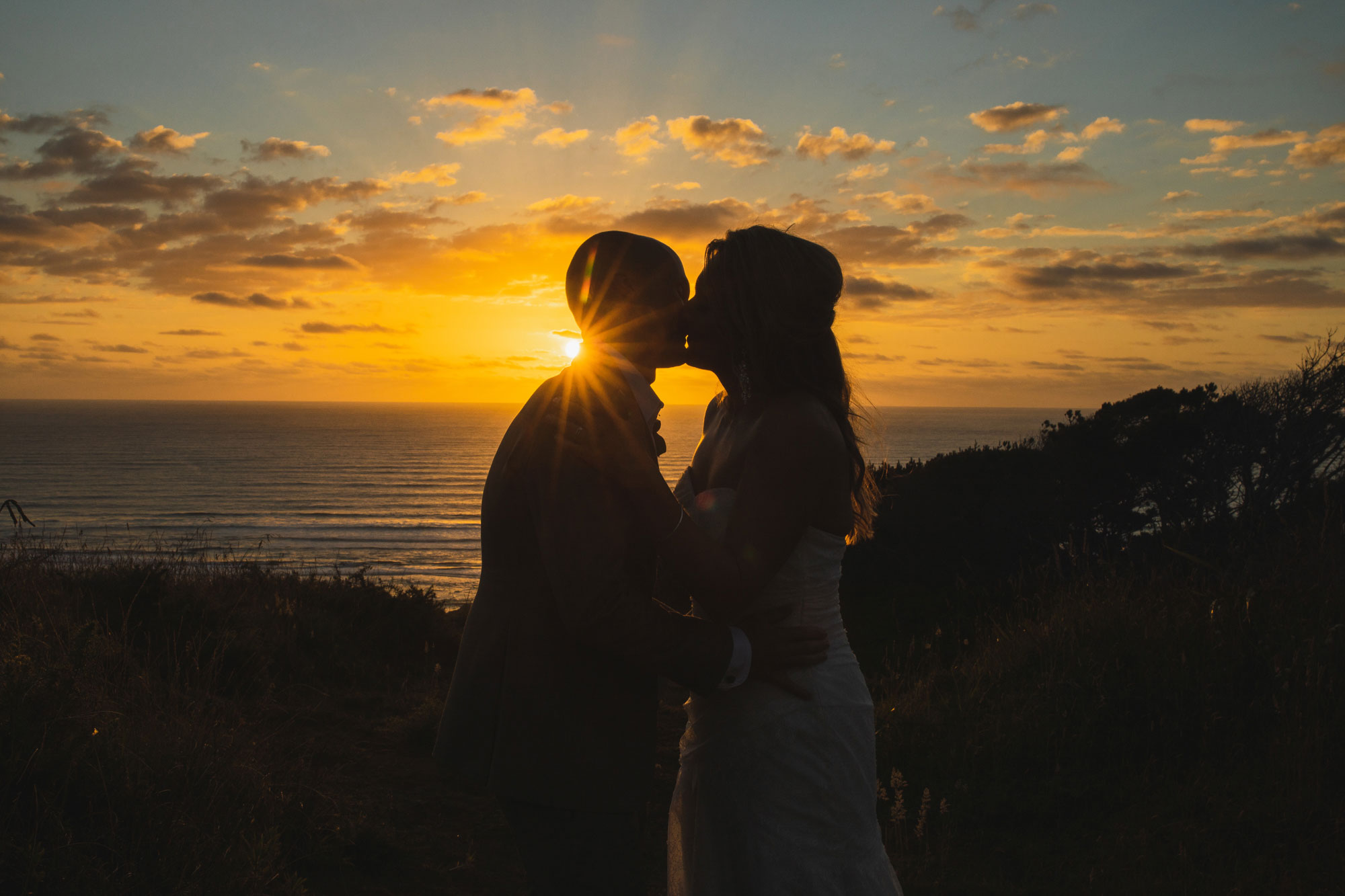 castaways wedding sunset