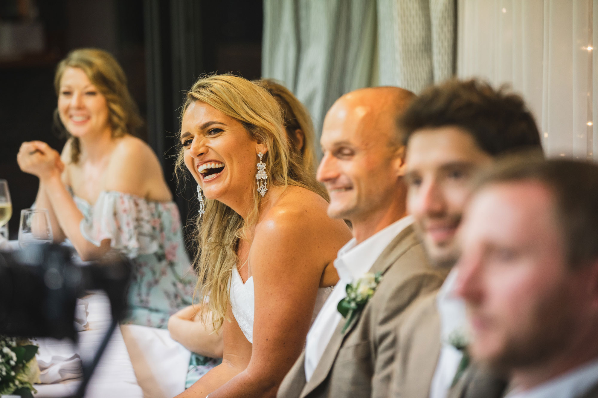 bride smiling