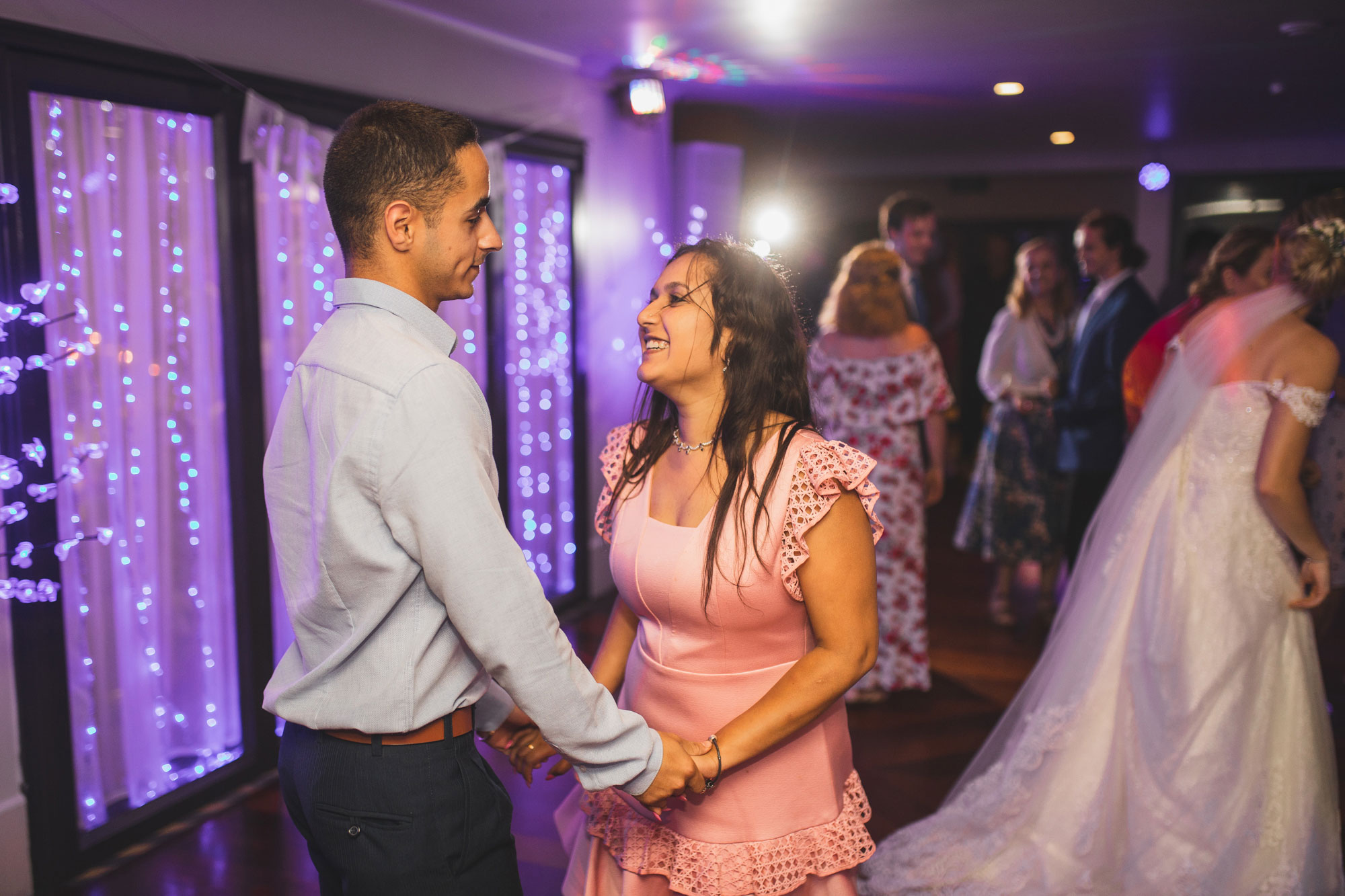 castaways wedding guests dancing