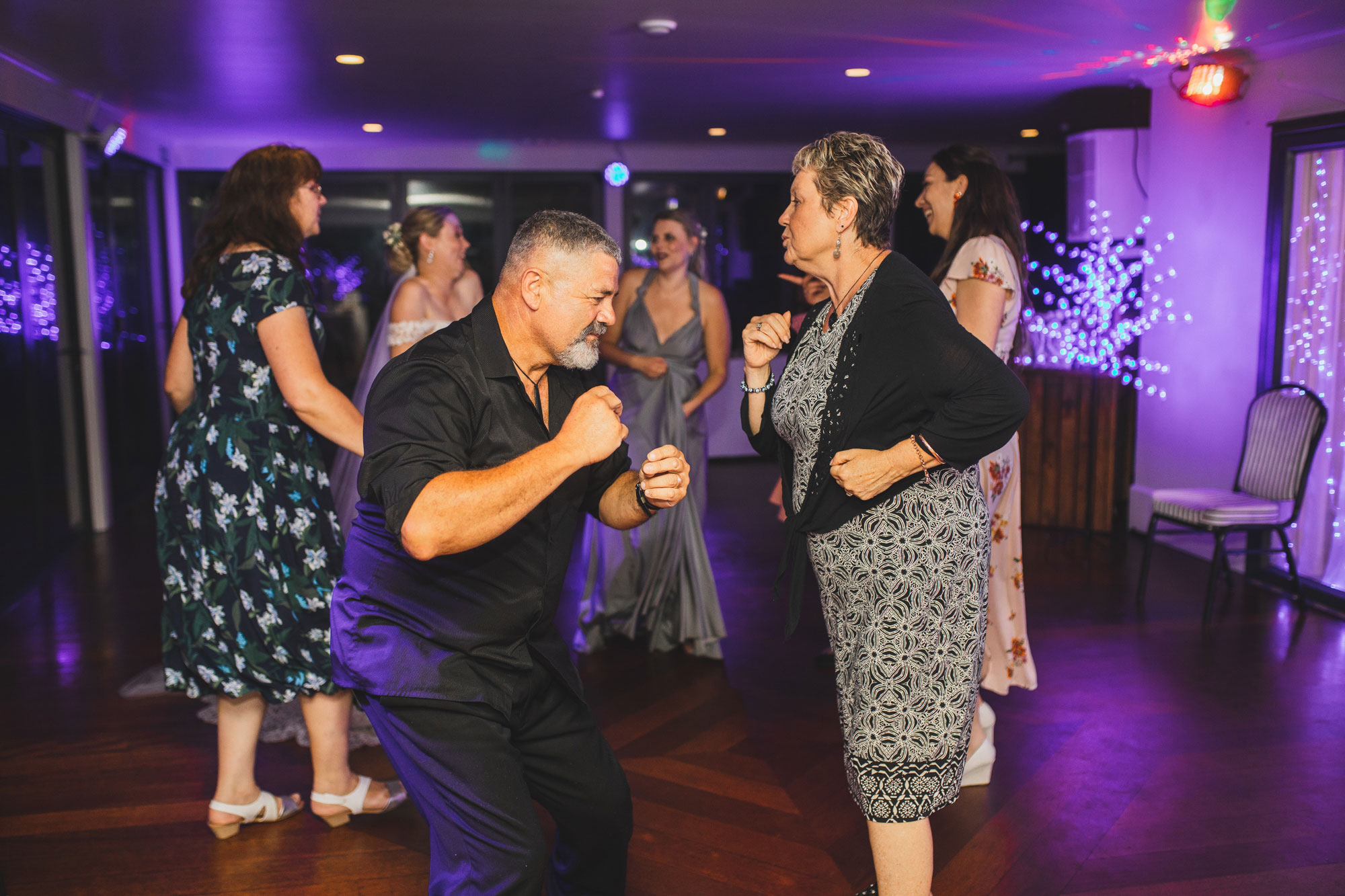 castaways reception guests dancing