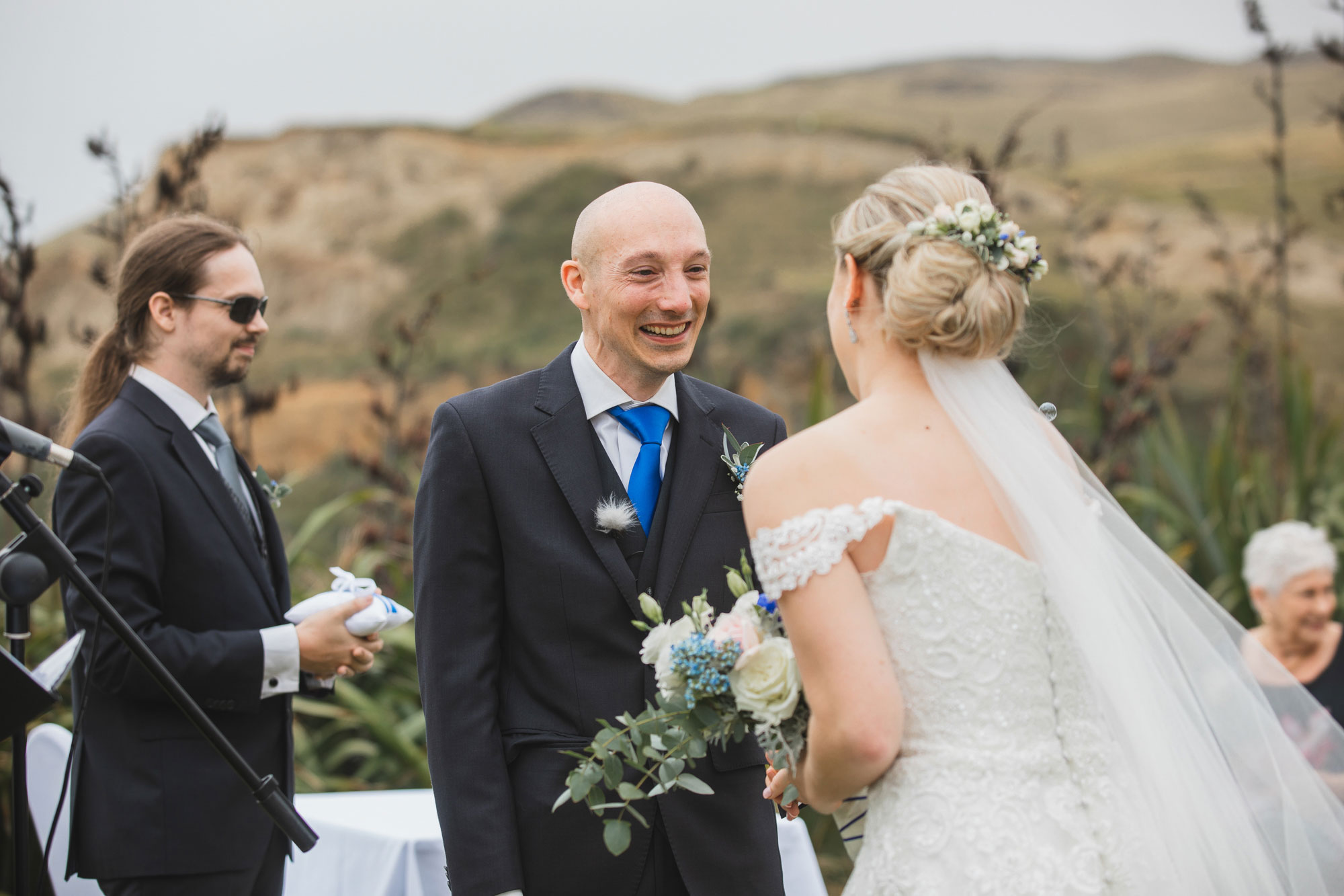 castaways auckland wedding groom emotional