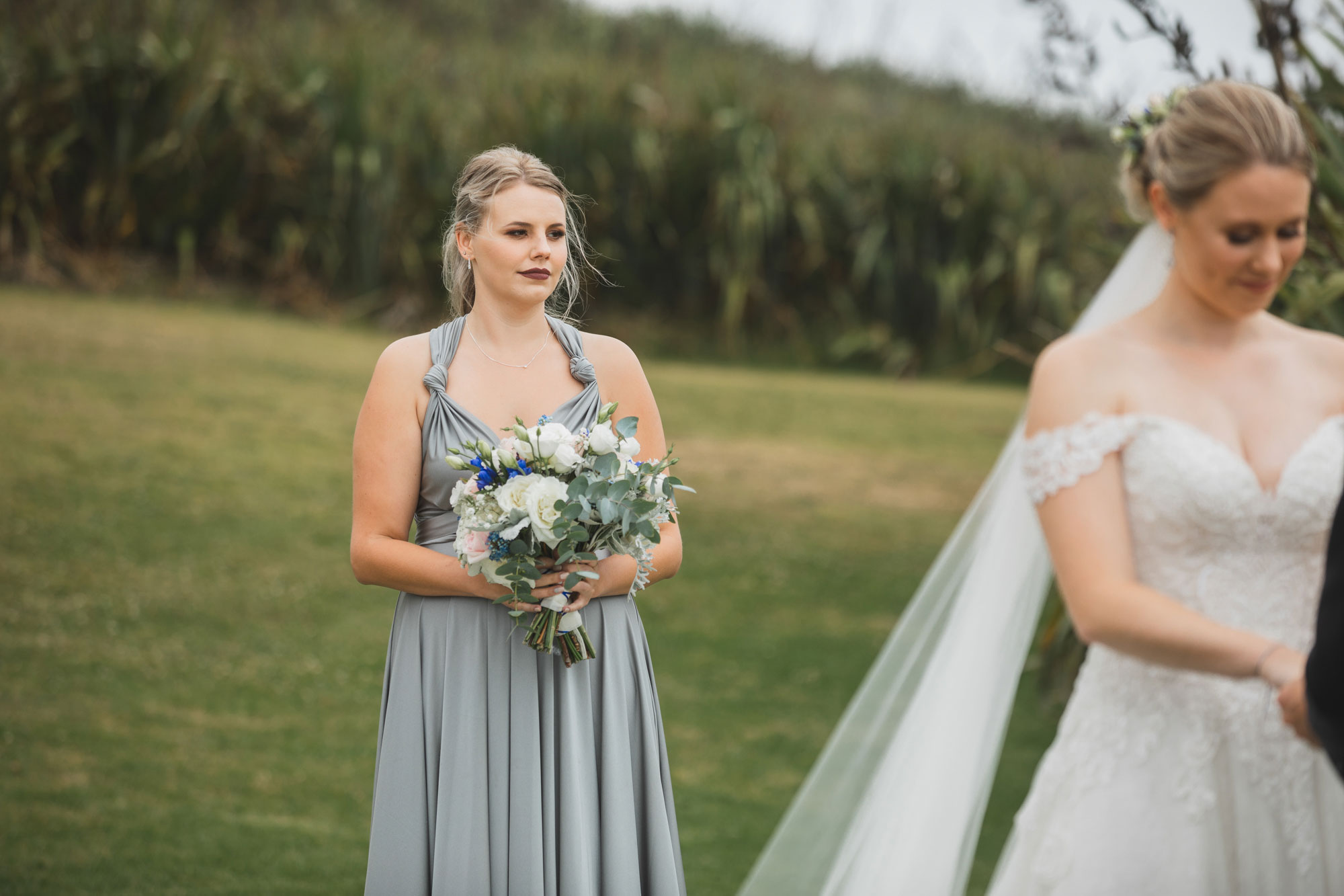 castaways auckland wedding bridesmaid