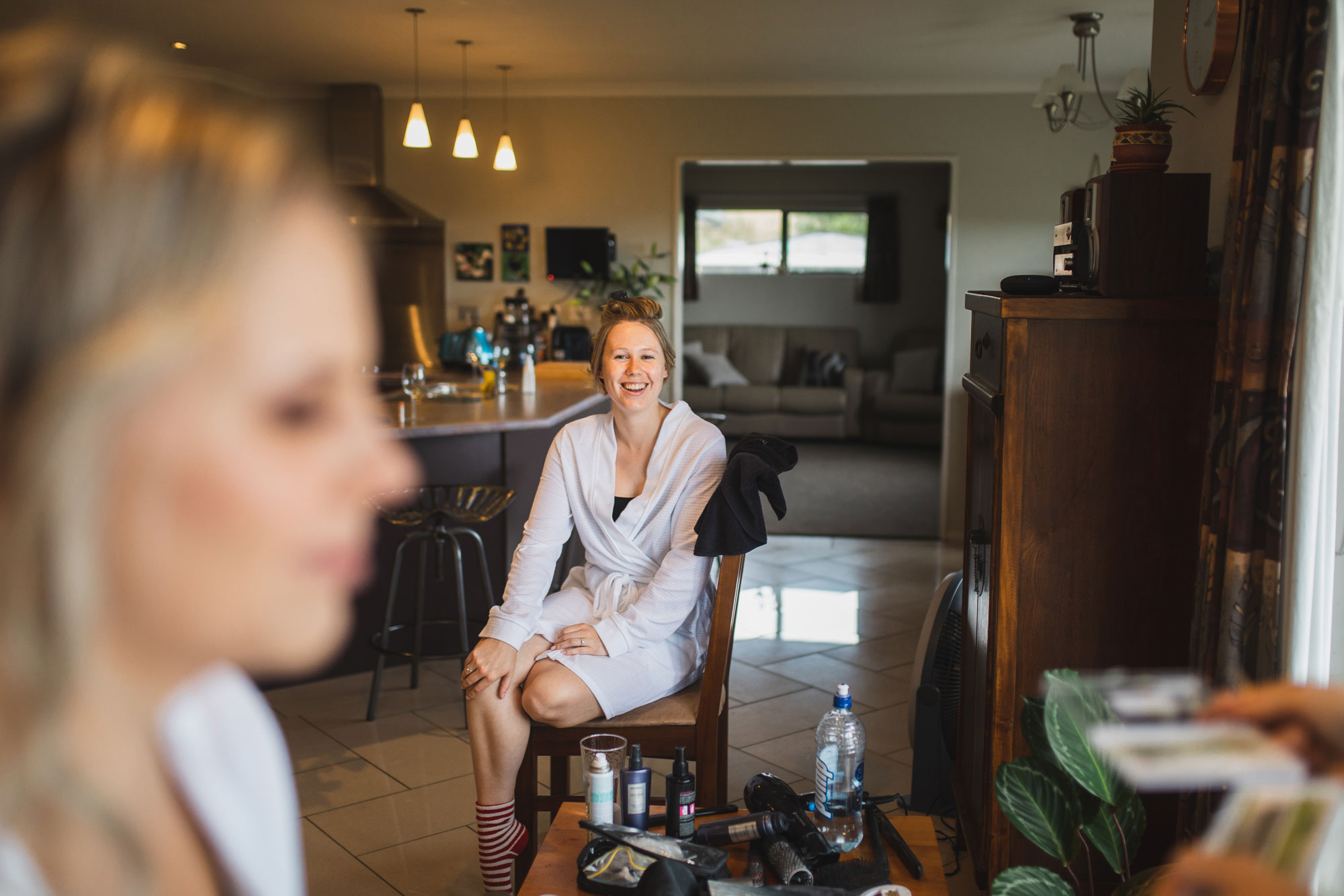 auckland wedding bride smiling