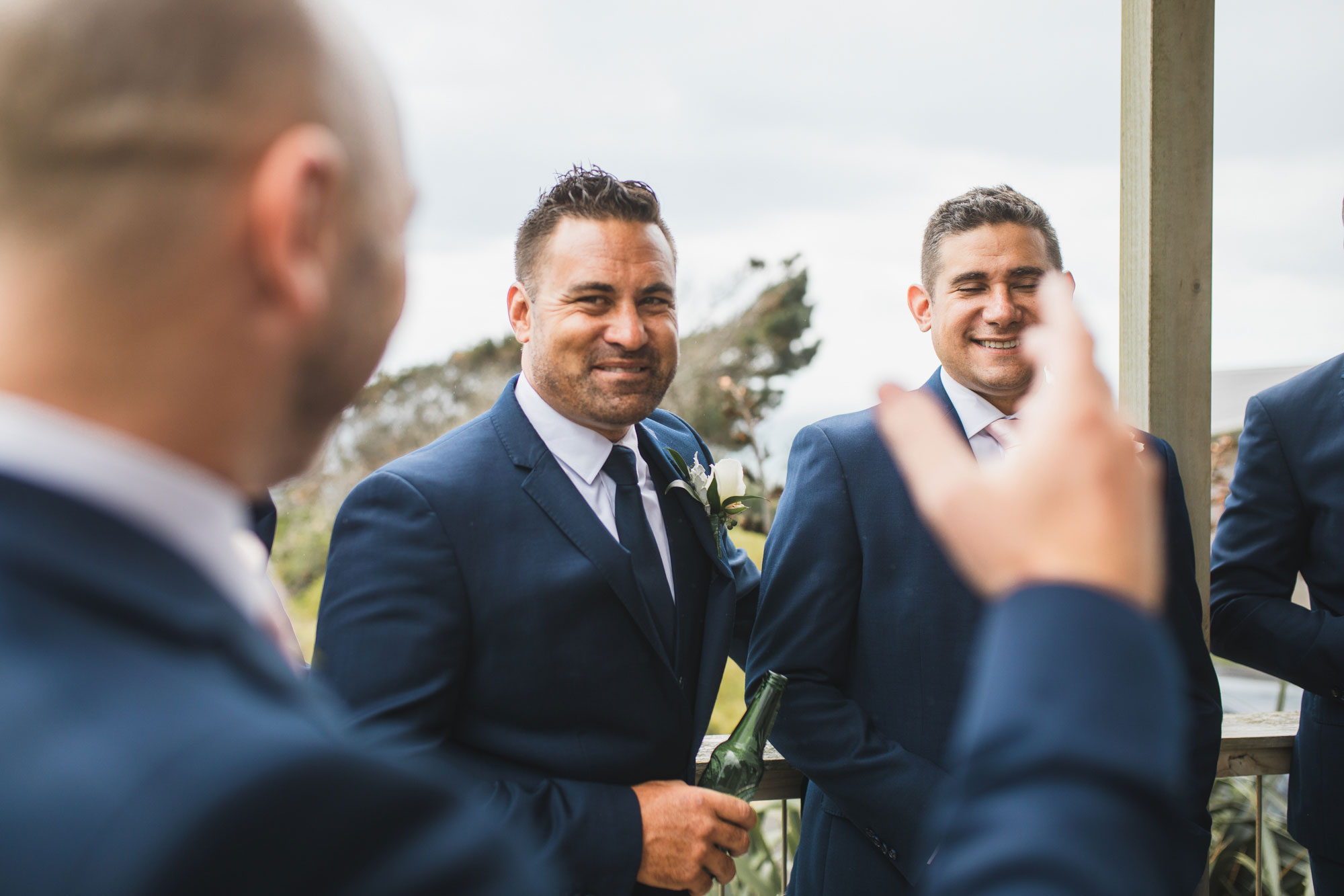 auckland castaways wedding boys having fun