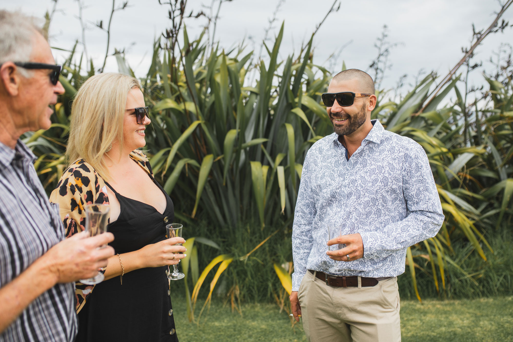 auckland castaways wedding guests mingling