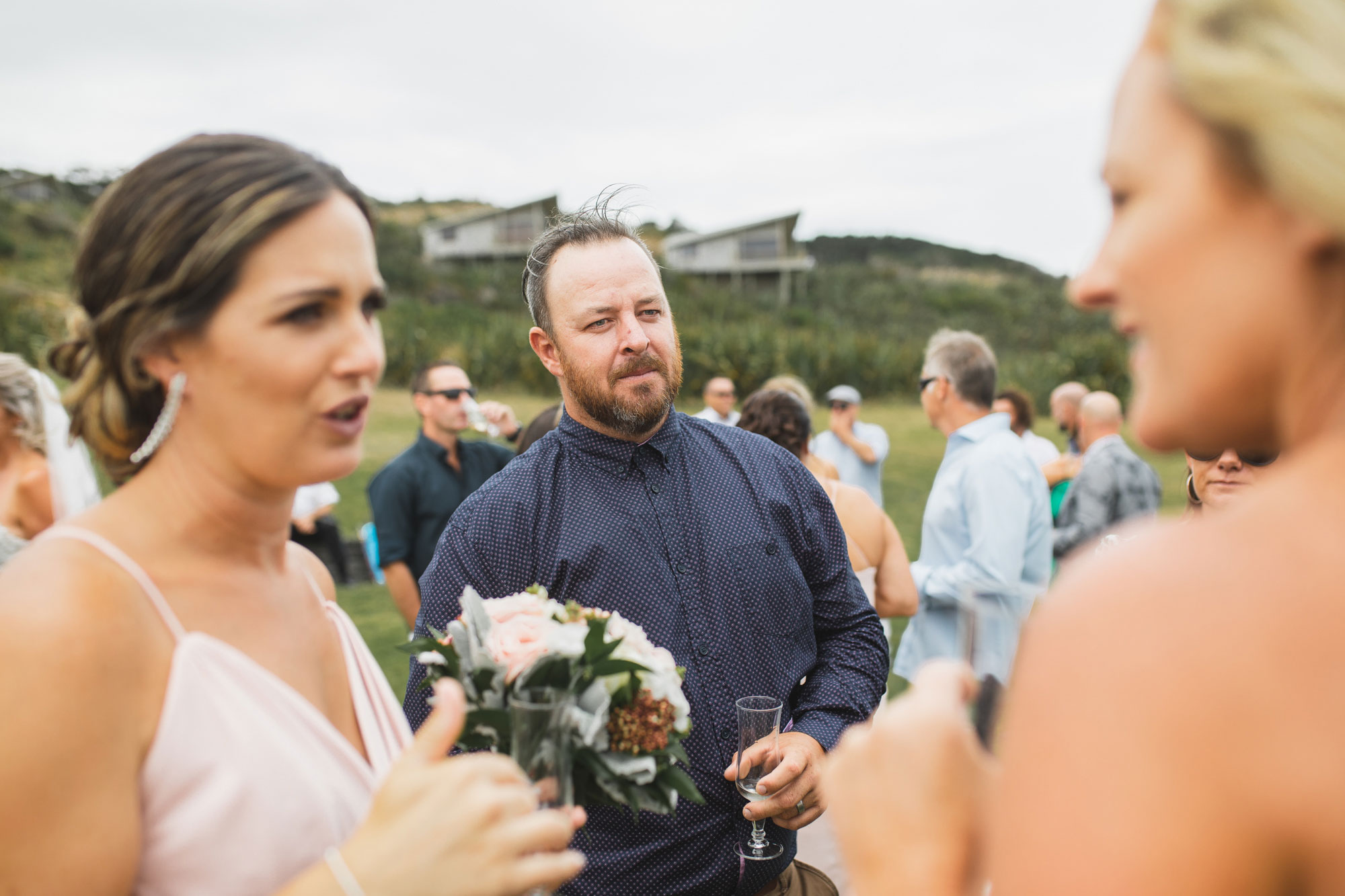 auckland castaways wedding people mingling