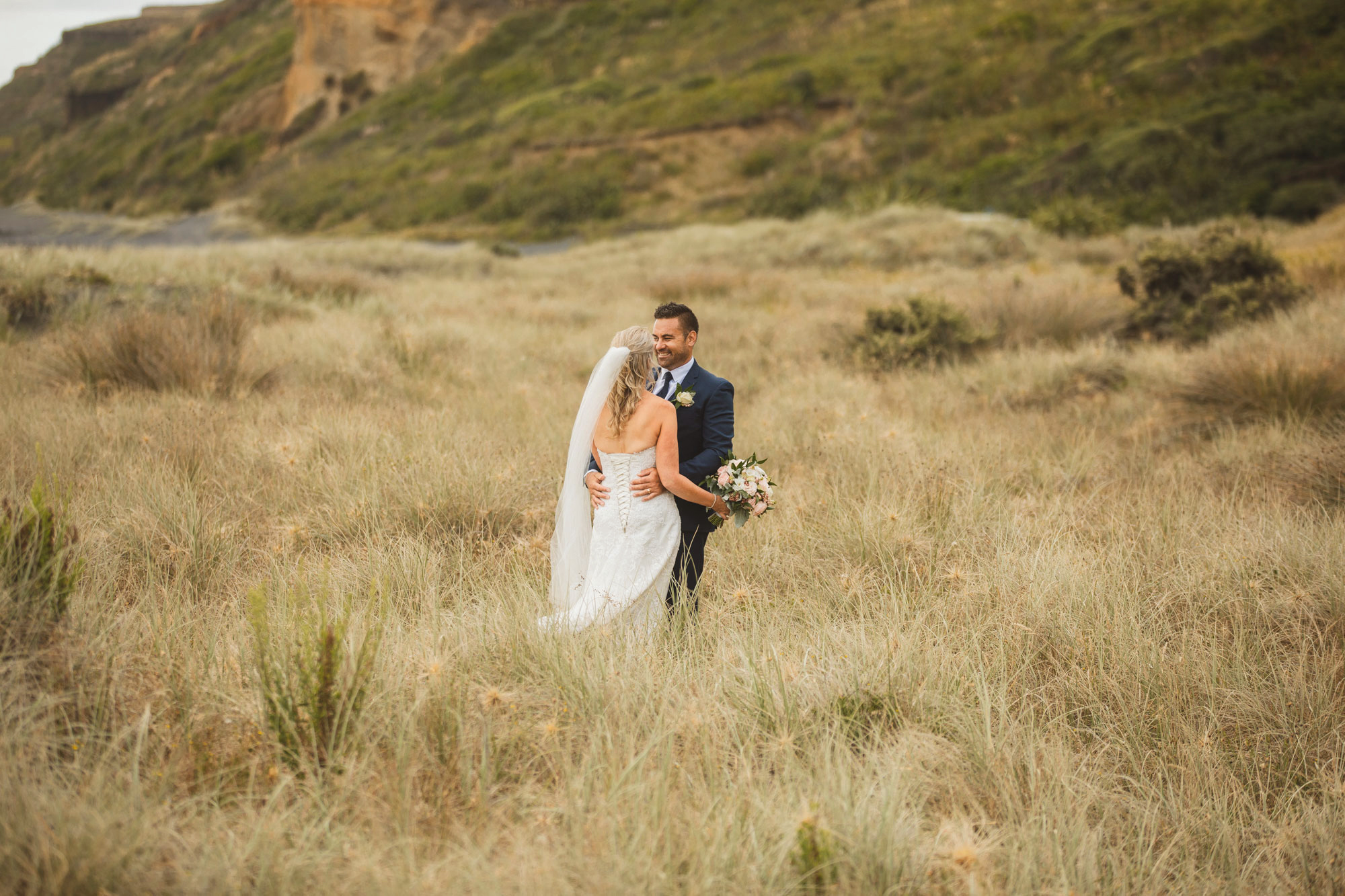 auckland castaways wedding beach photo