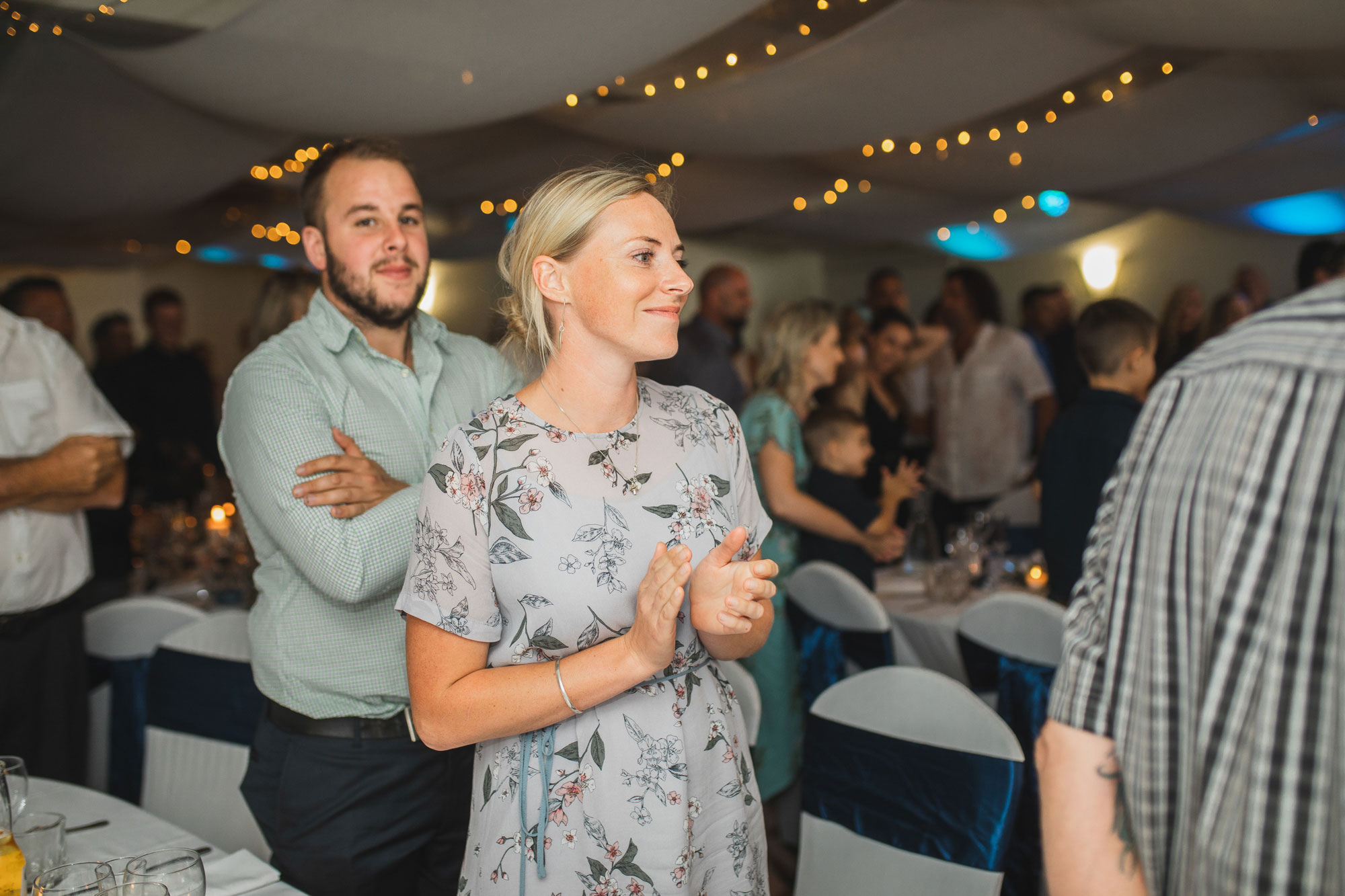 auckland castaways wedding guests at reception