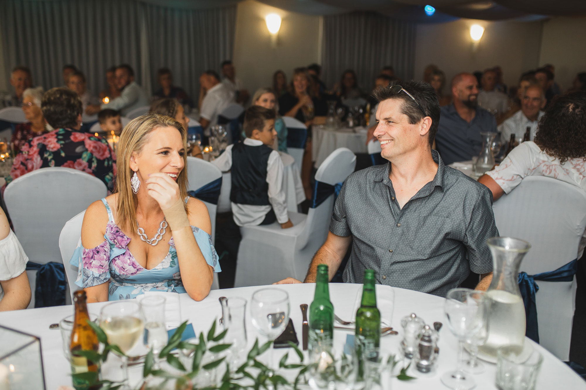 auckland castaways wedding guests having a good time