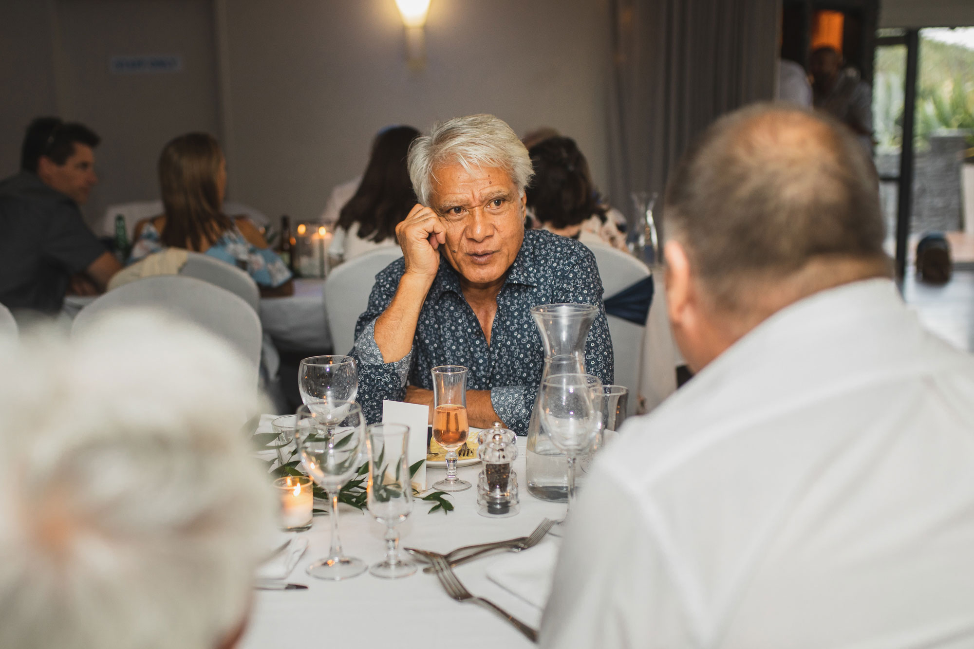 auckland castaways wedding father talking