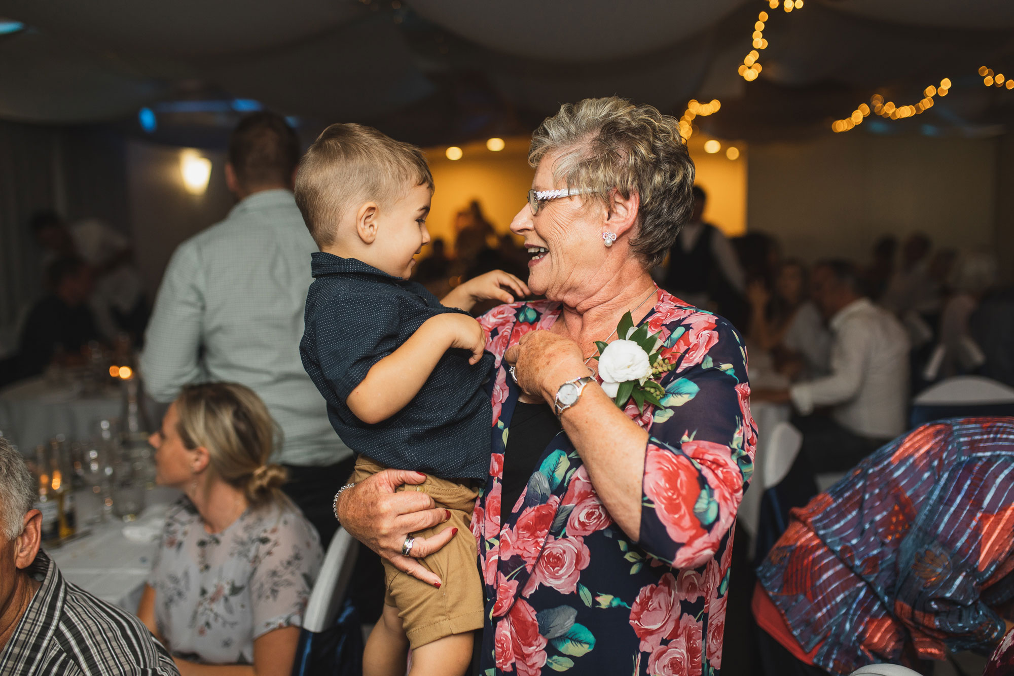 auckland castaways wedding grandma and boy photo