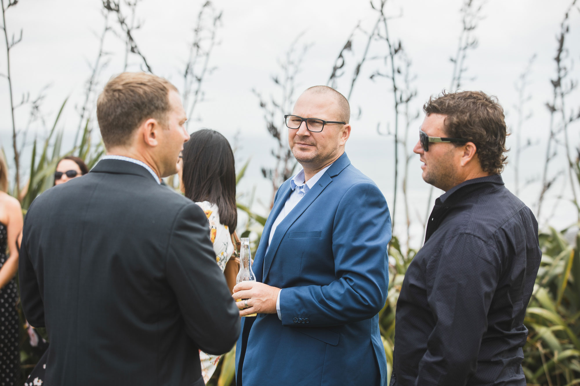 auckland castaways wedding guests waiting for bride