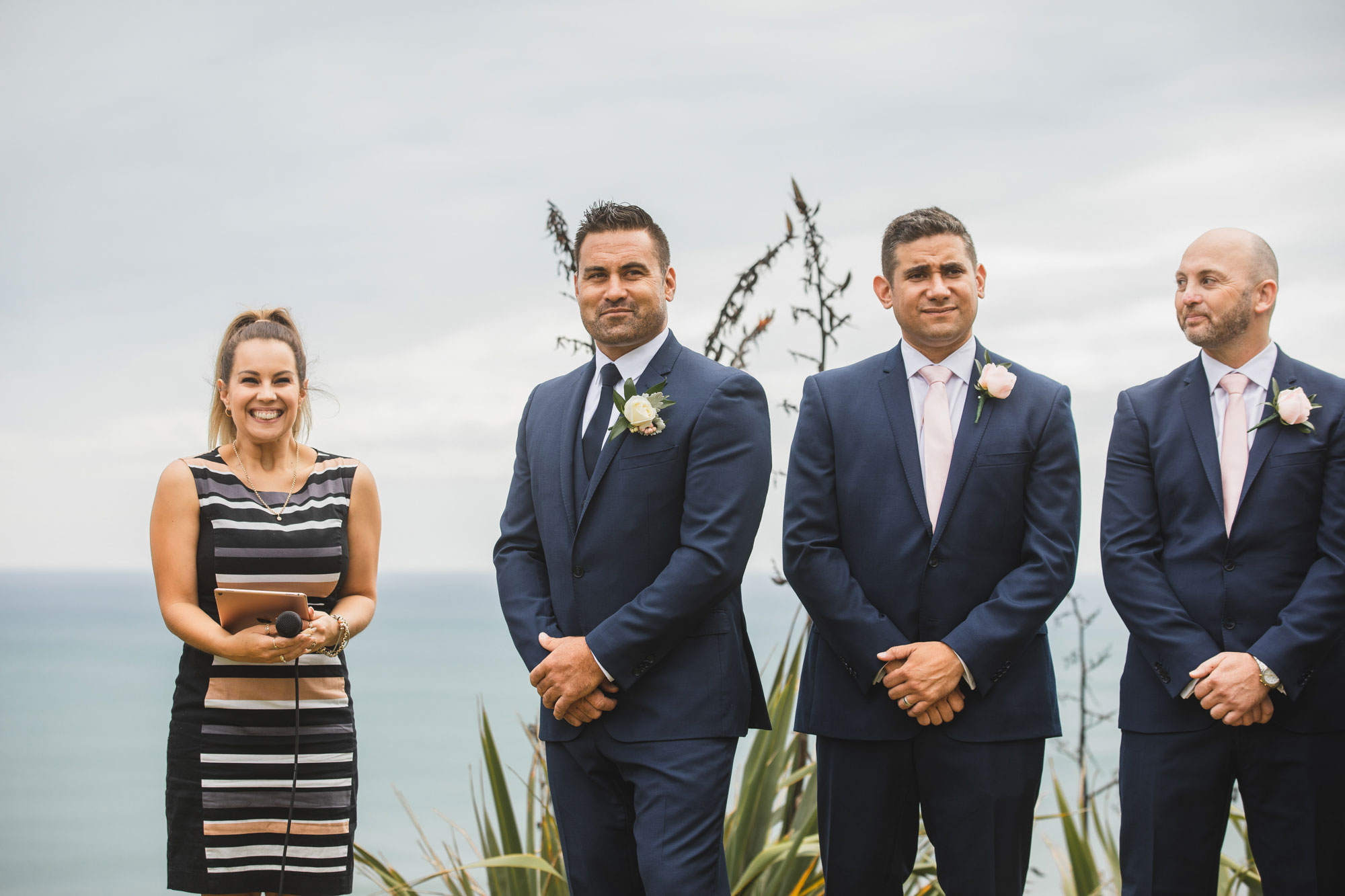 auckland castaways wedding groom seeing bride first time