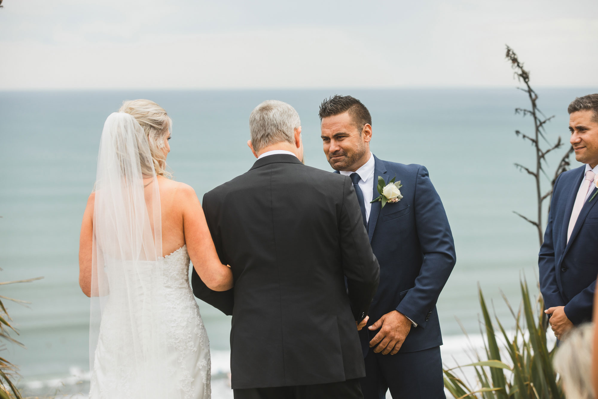 auckland castaways wedding groom and father of bride