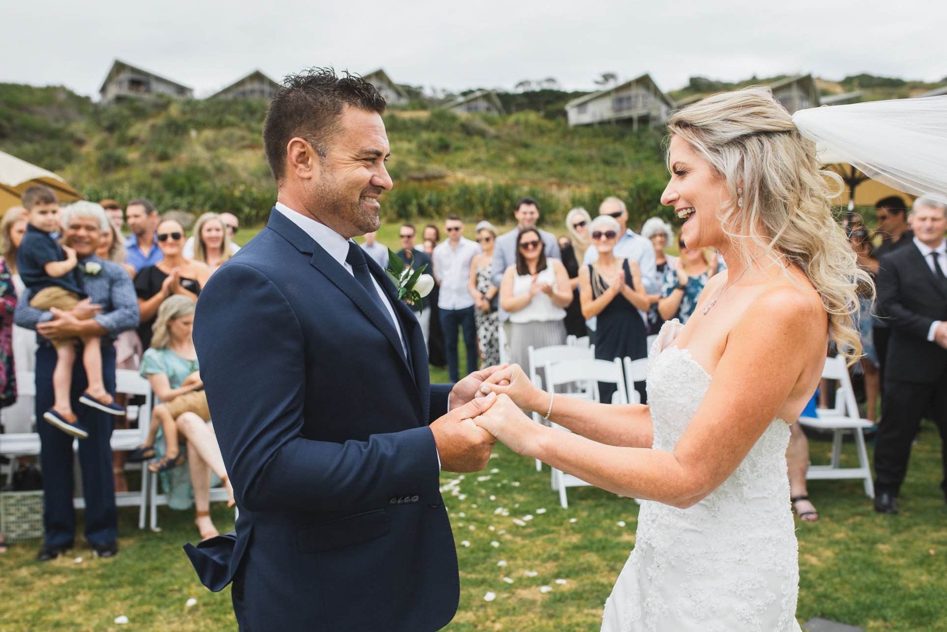 auckland castaways wedding first kiss