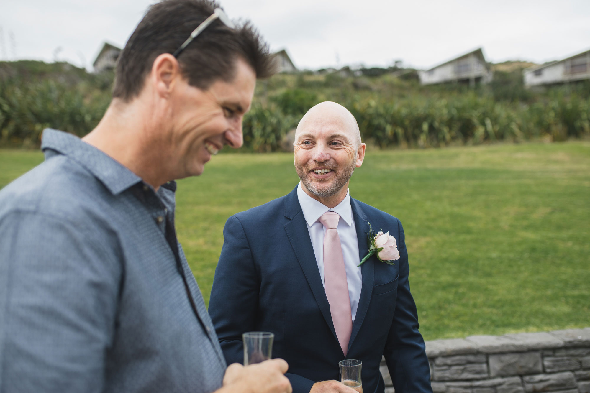 auckland castaways wedding best man smiling