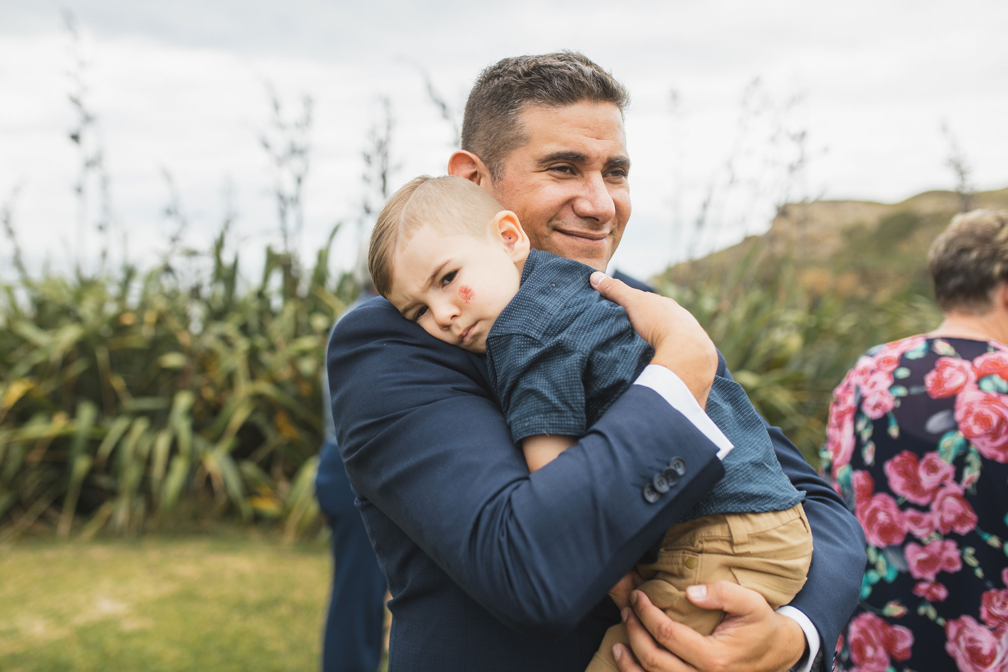 auckland castaways wedding groomsman and boy