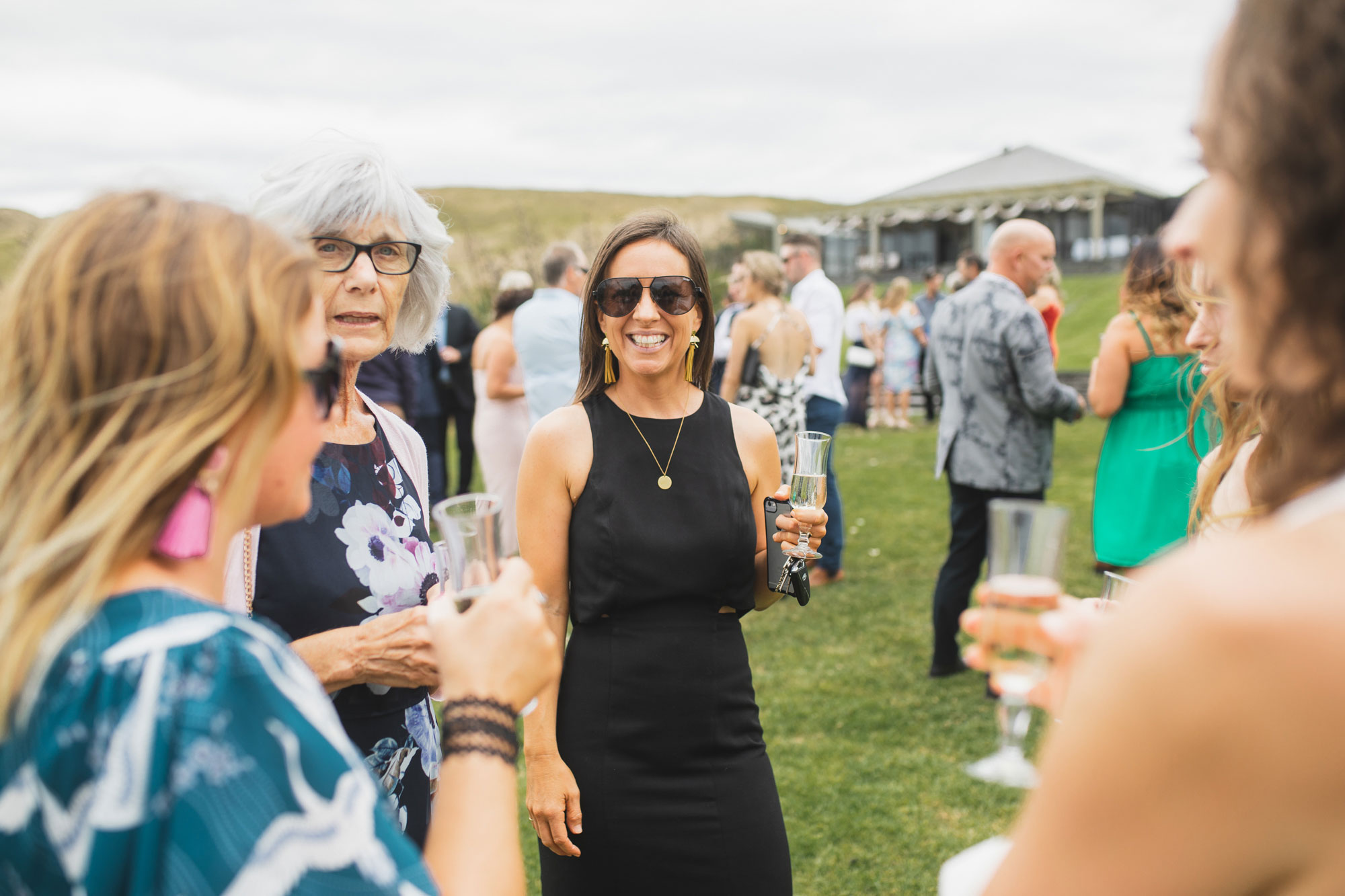 auckland castaways wedding guests drinking