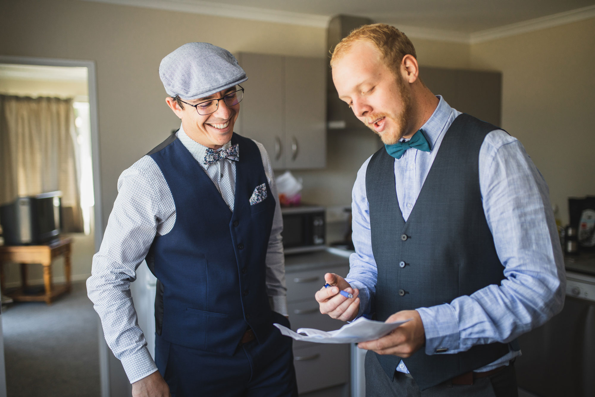 christchurch wedding groomsmen getting ready