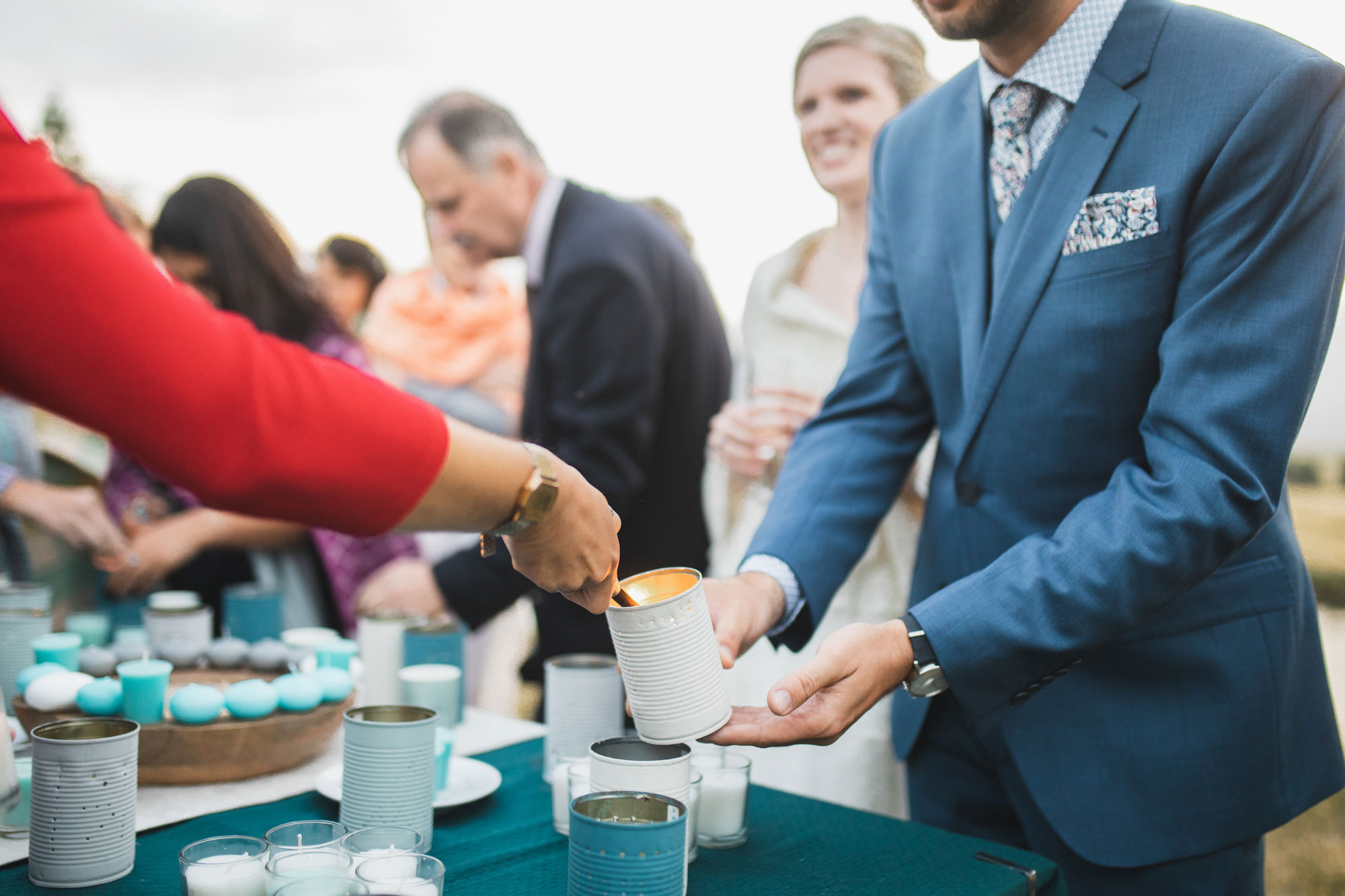 christchurch wedding groom candles