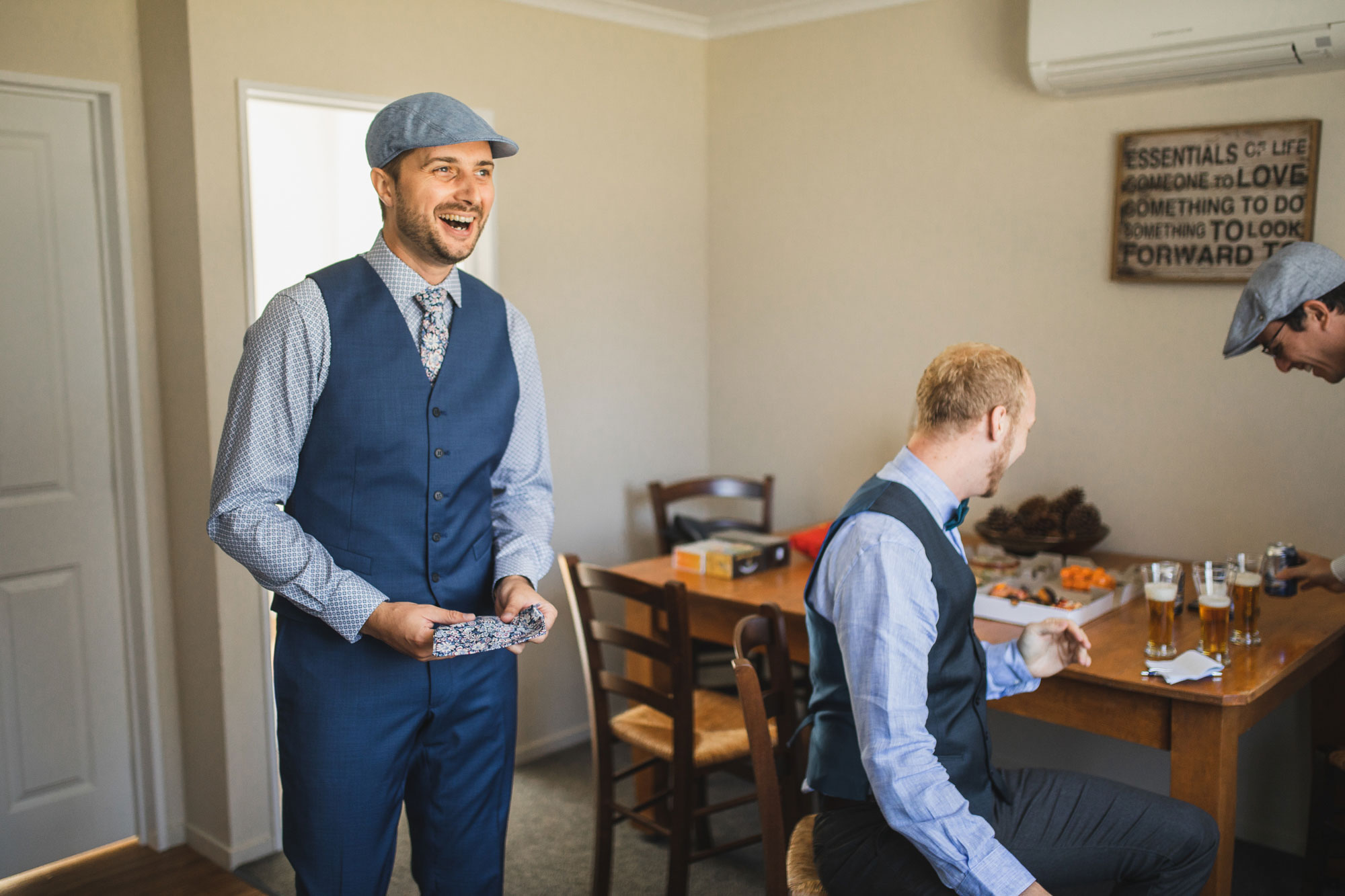 groom laughing