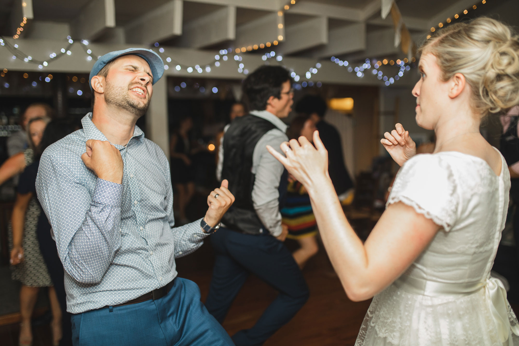 christchurch wedding couple during reception