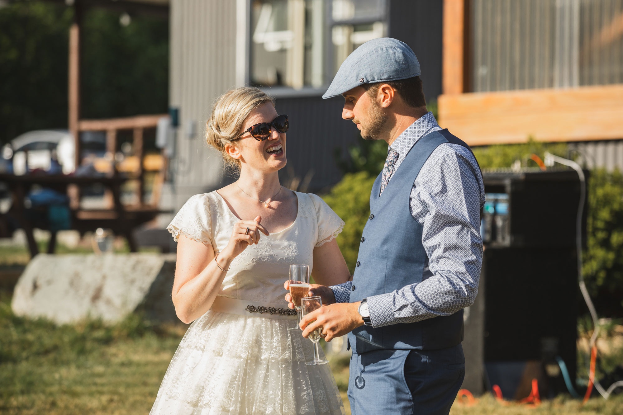 christchurch wedding bride and groom