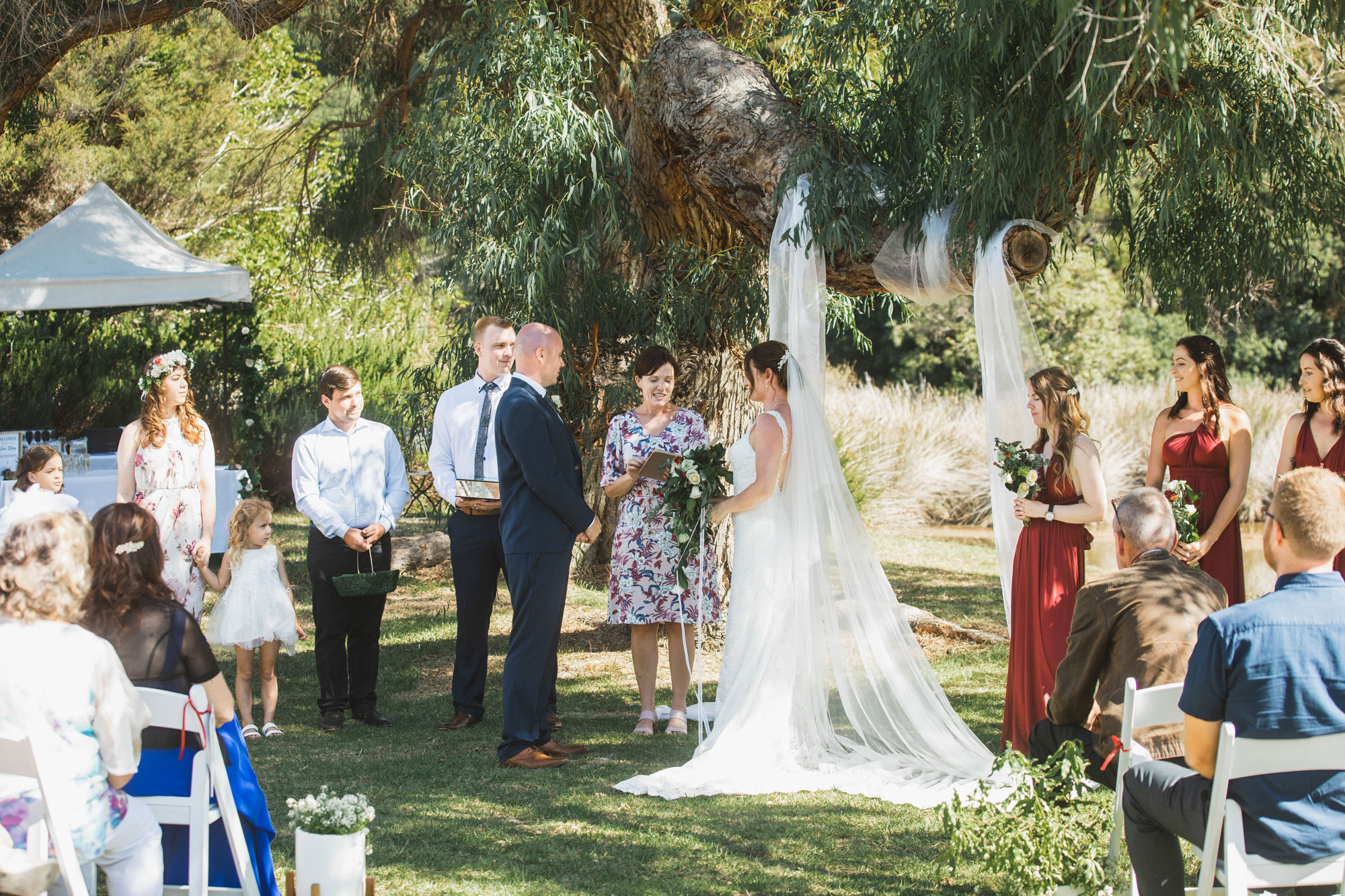 auckland tawharanui lodge wedding ceremony