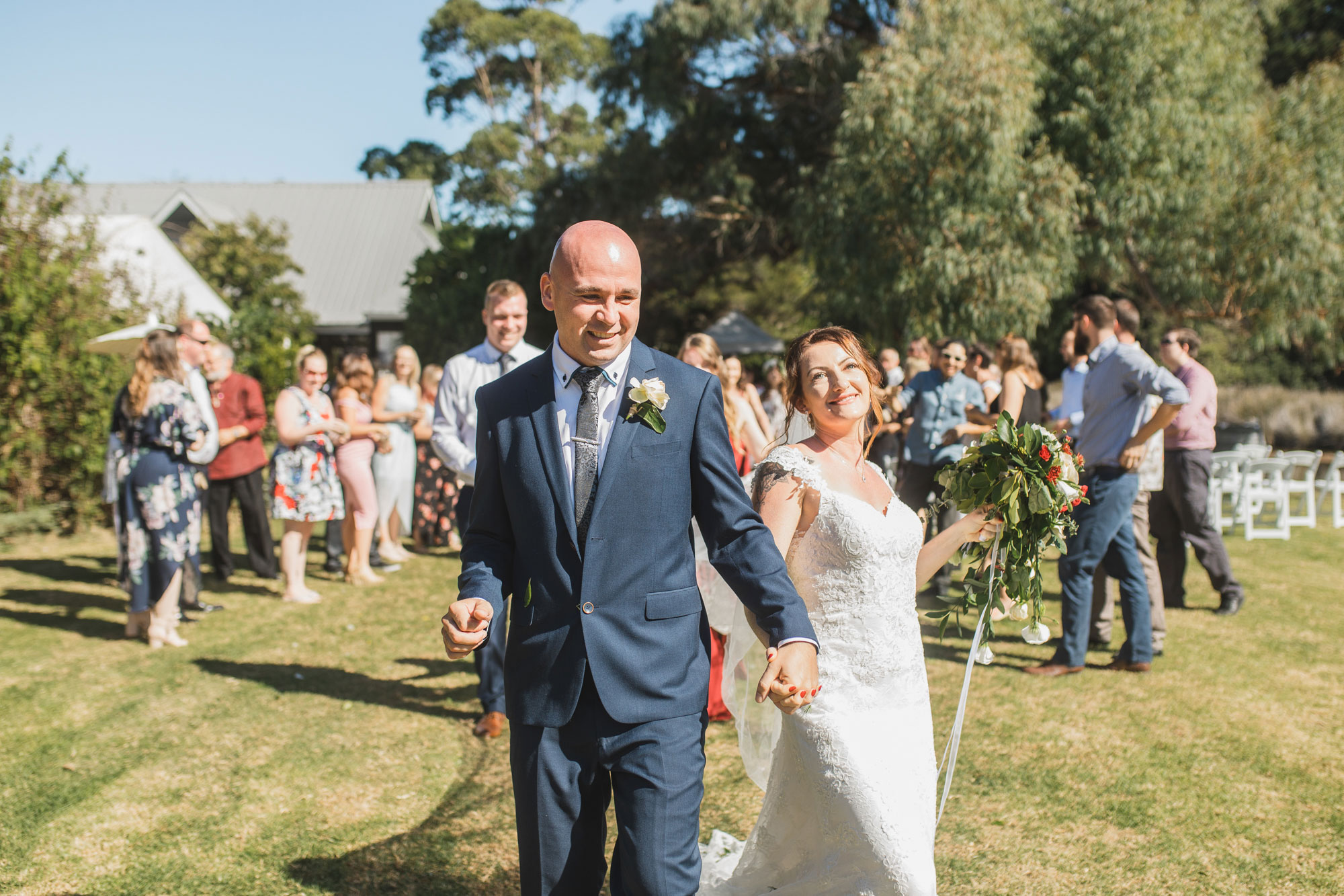 auckland tawharanui lodge wedding recessional