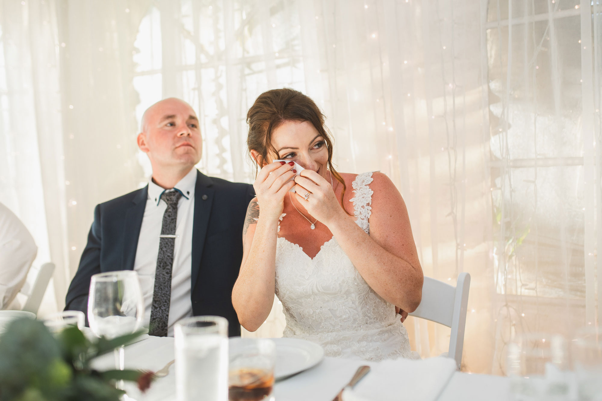 auckland tawharanui lodge wedding bride emotional