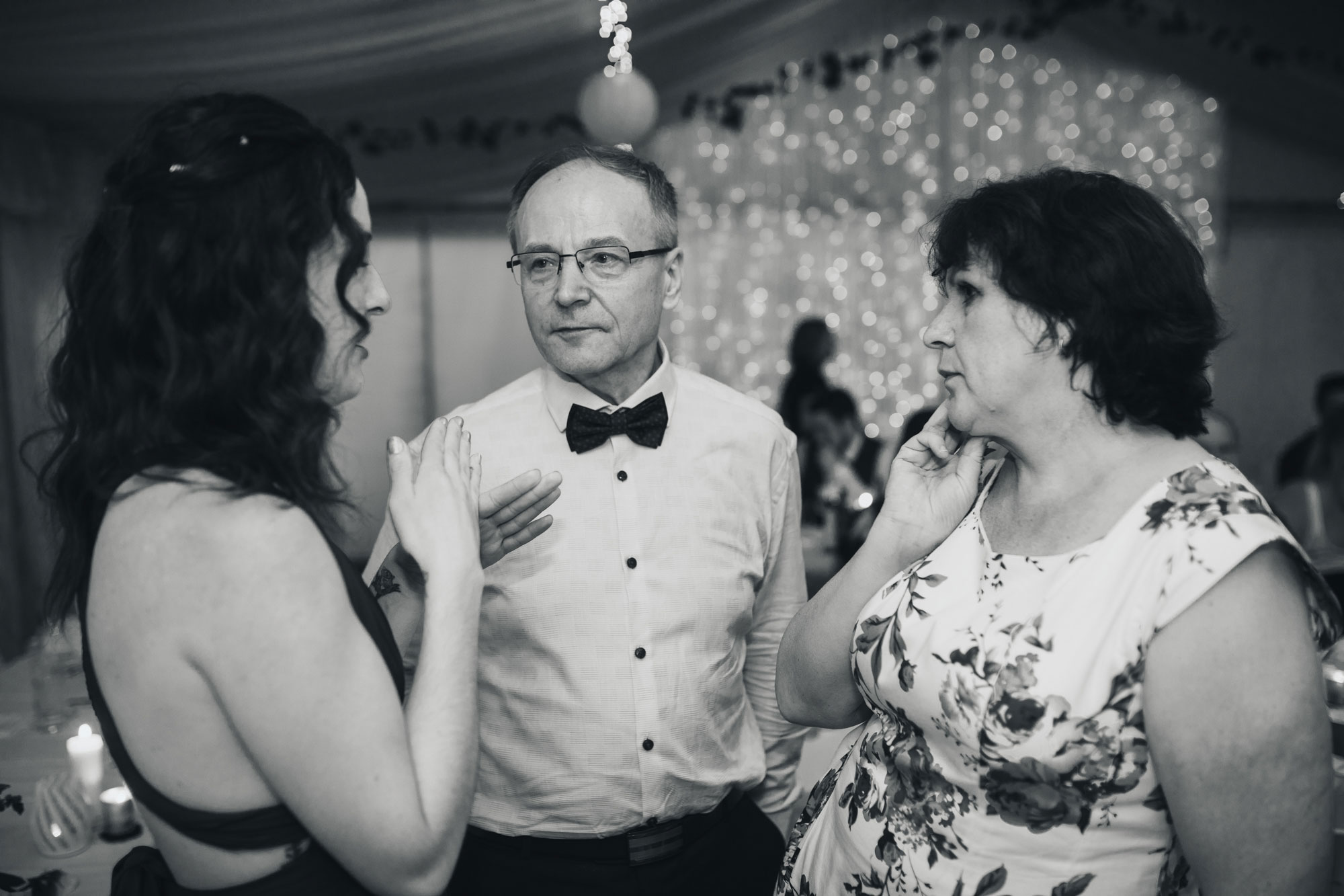 auckland tawharanui lodge wedding family talking