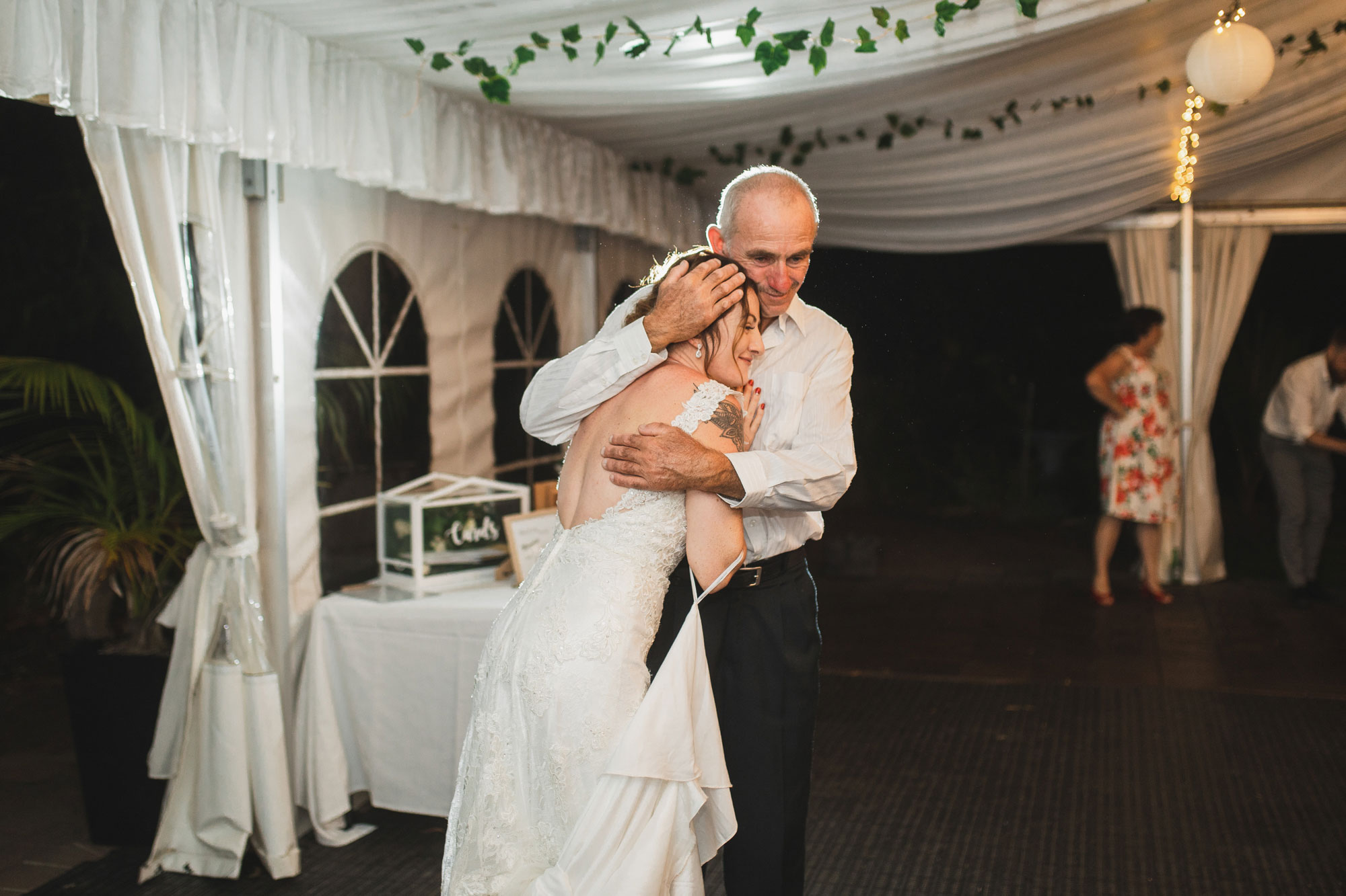 auckland tawharanui lodge wedding father daughter dance