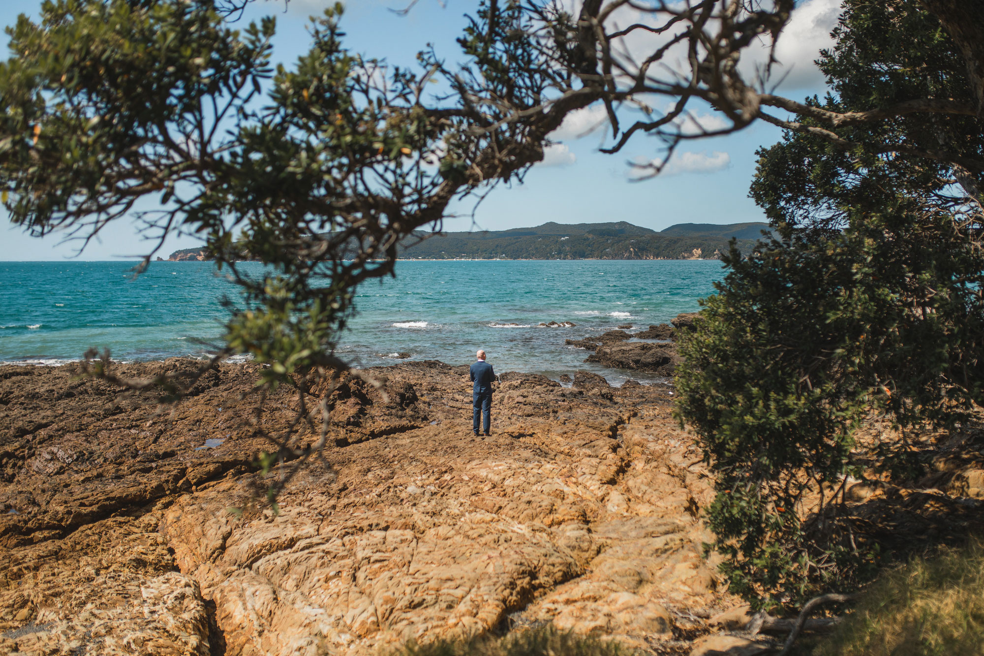 auckland wedding first look photo