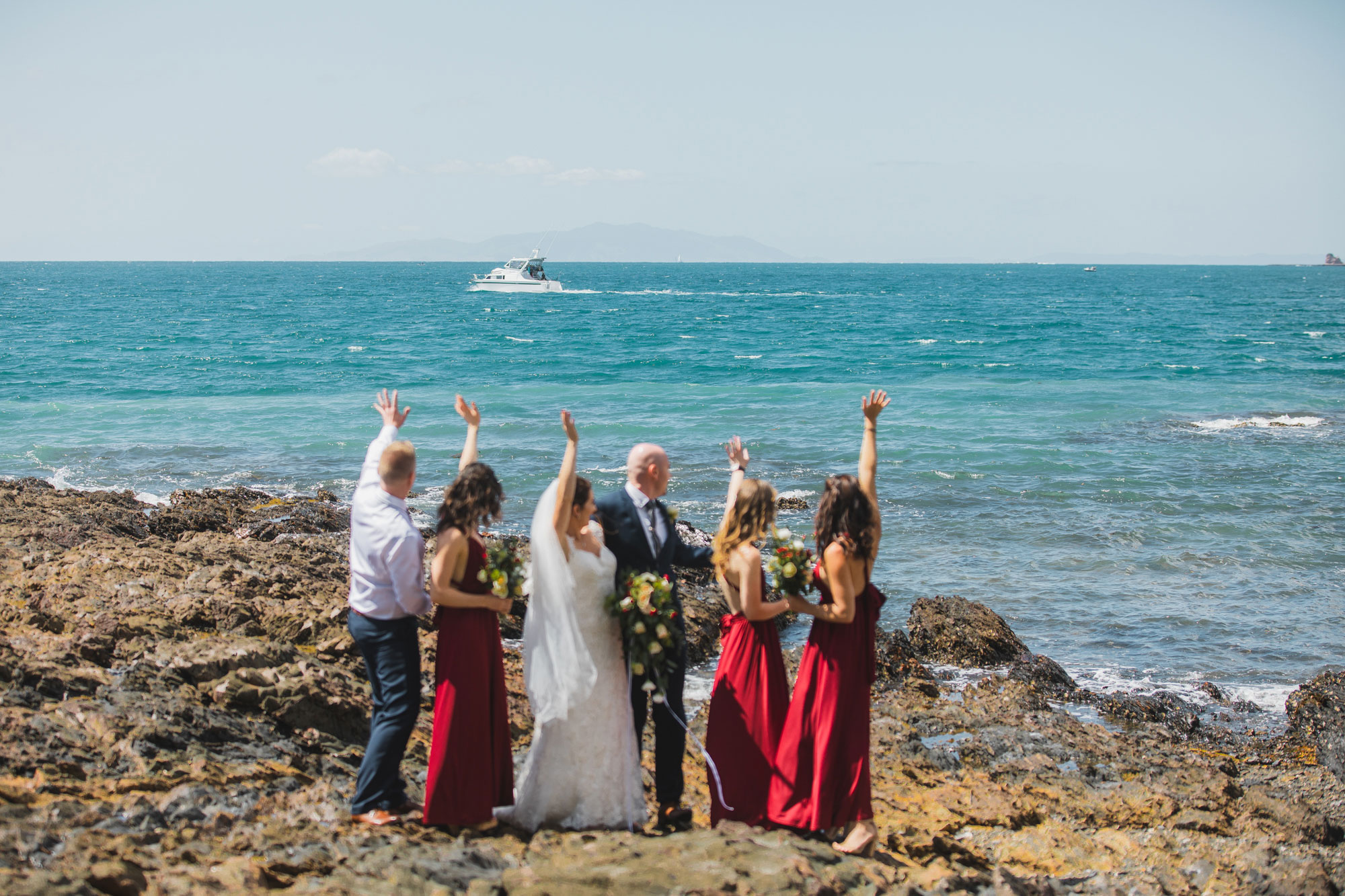 tawharanui regional park bridal party
