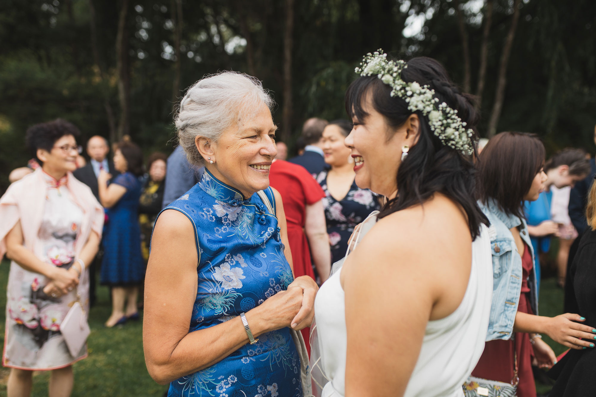 waterfall farm guest and bride