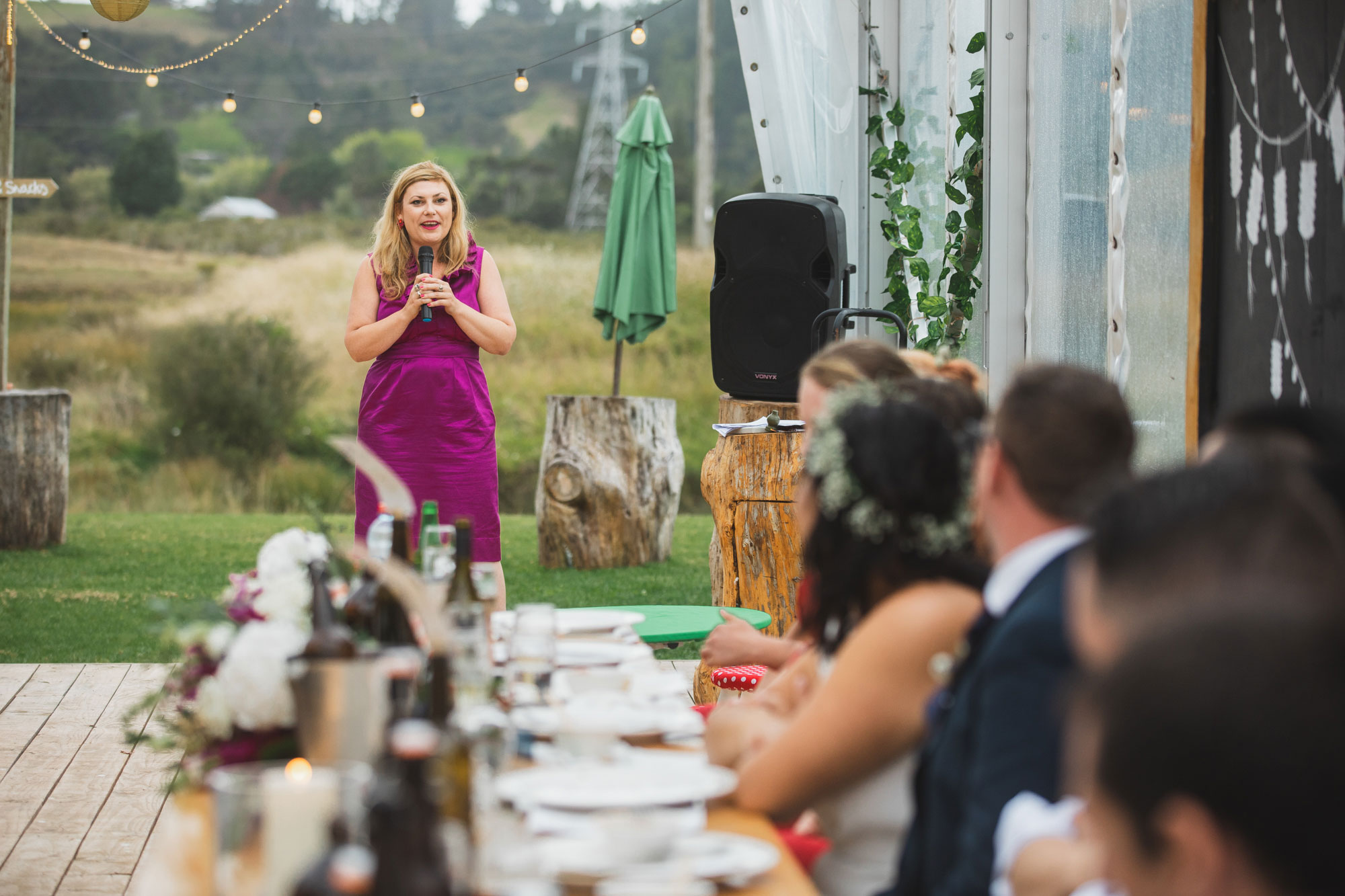 auckland waterfall farm wedding emcee