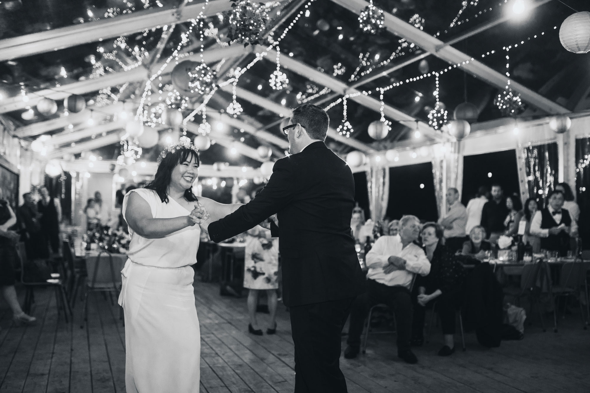 auckland waterfall farm wedding first dance