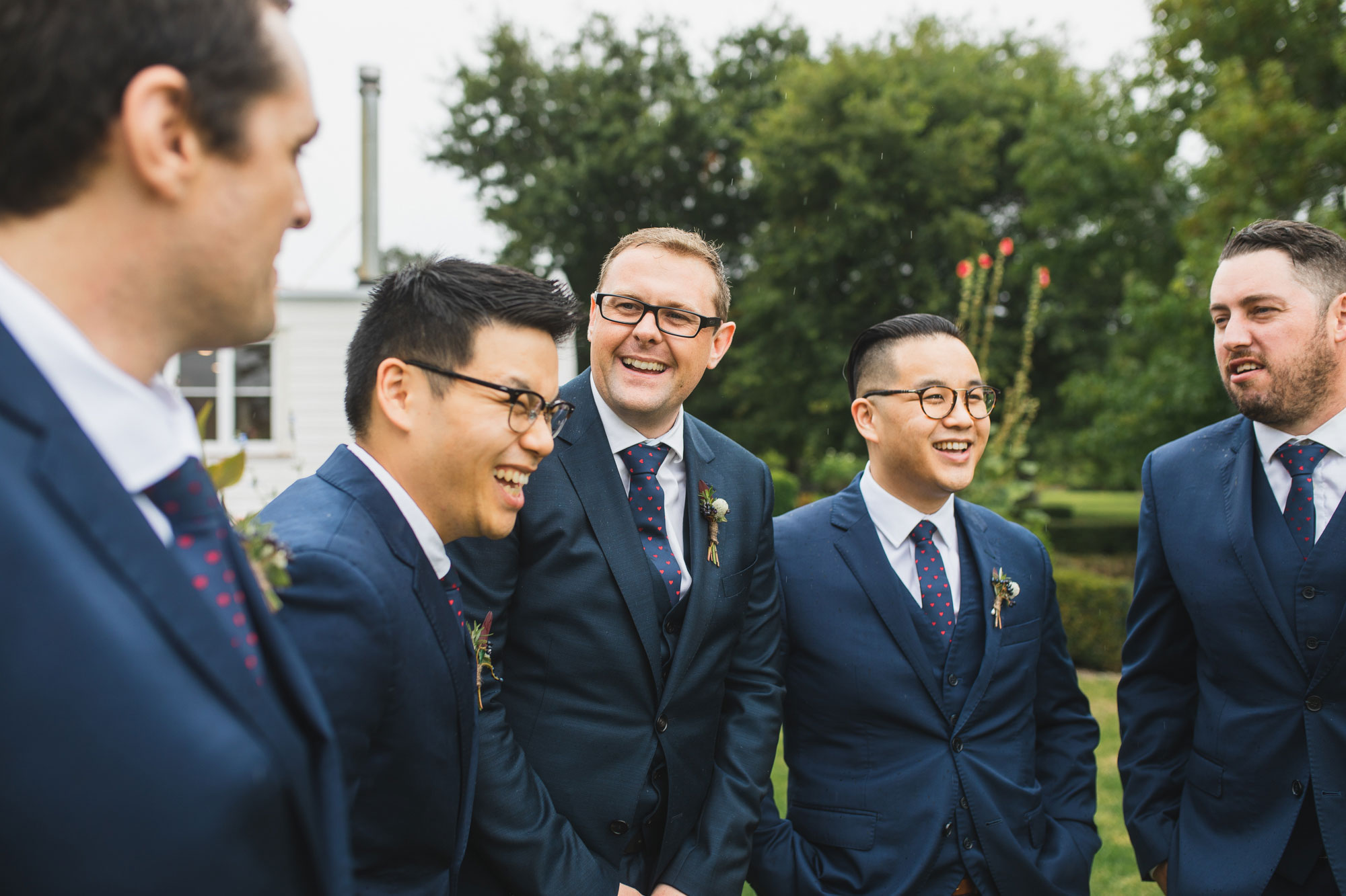 auckland wedding groom and groomsmen