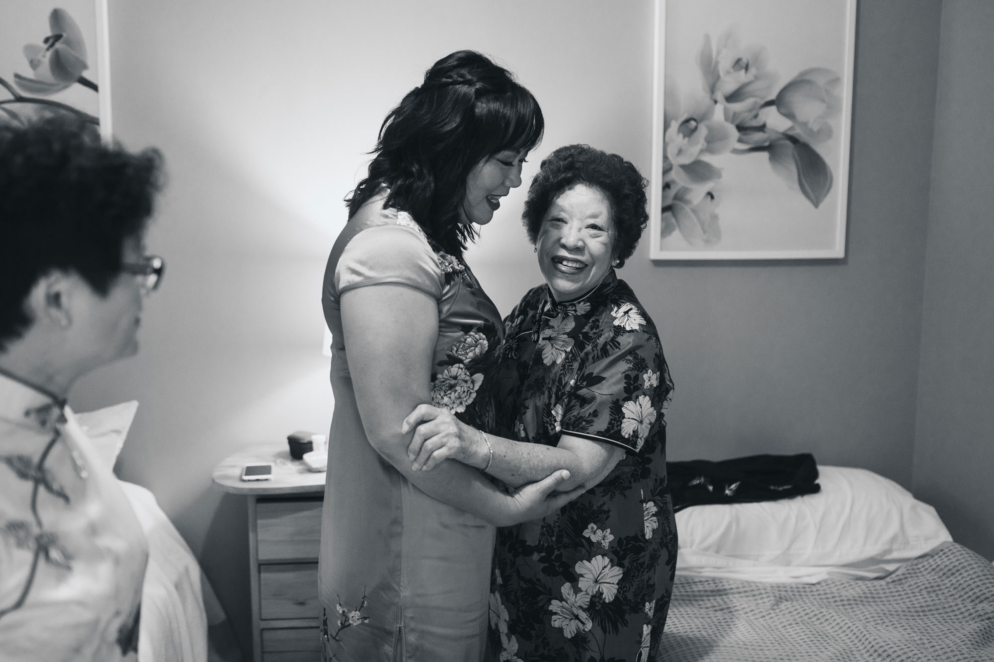 auckland wedding grandma and bride