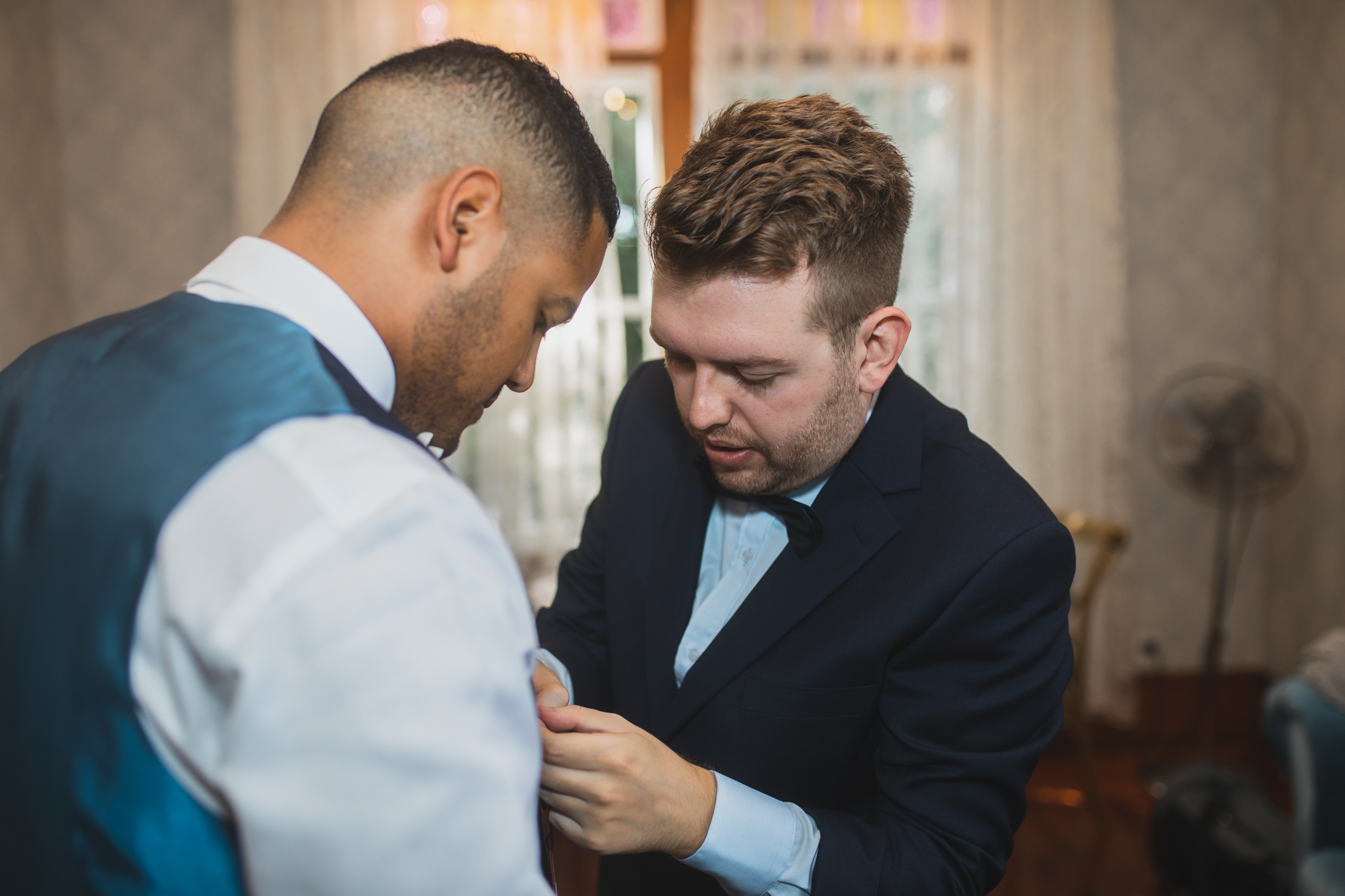 allely estate wedding groom prep