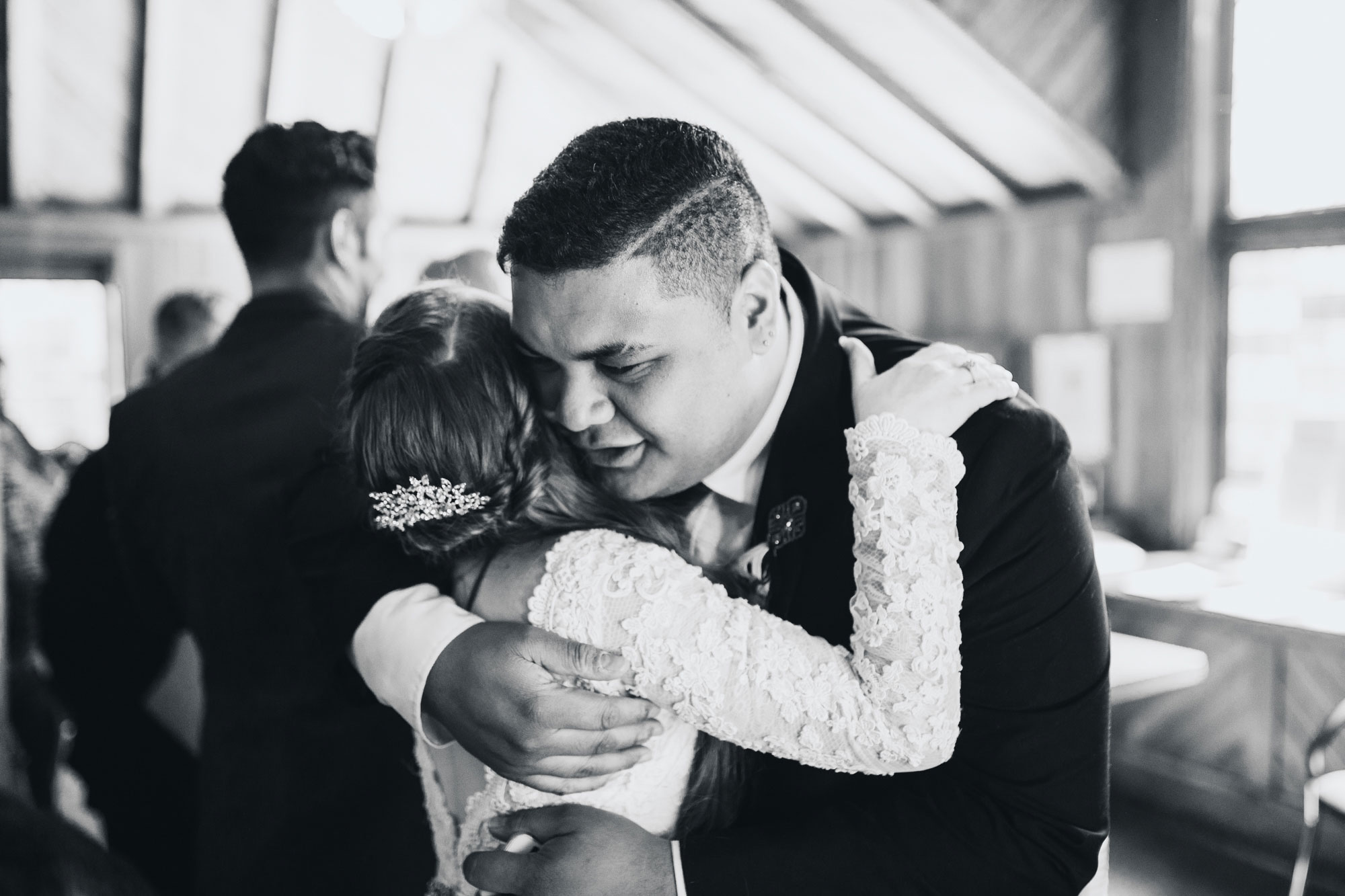 groomsman and bride