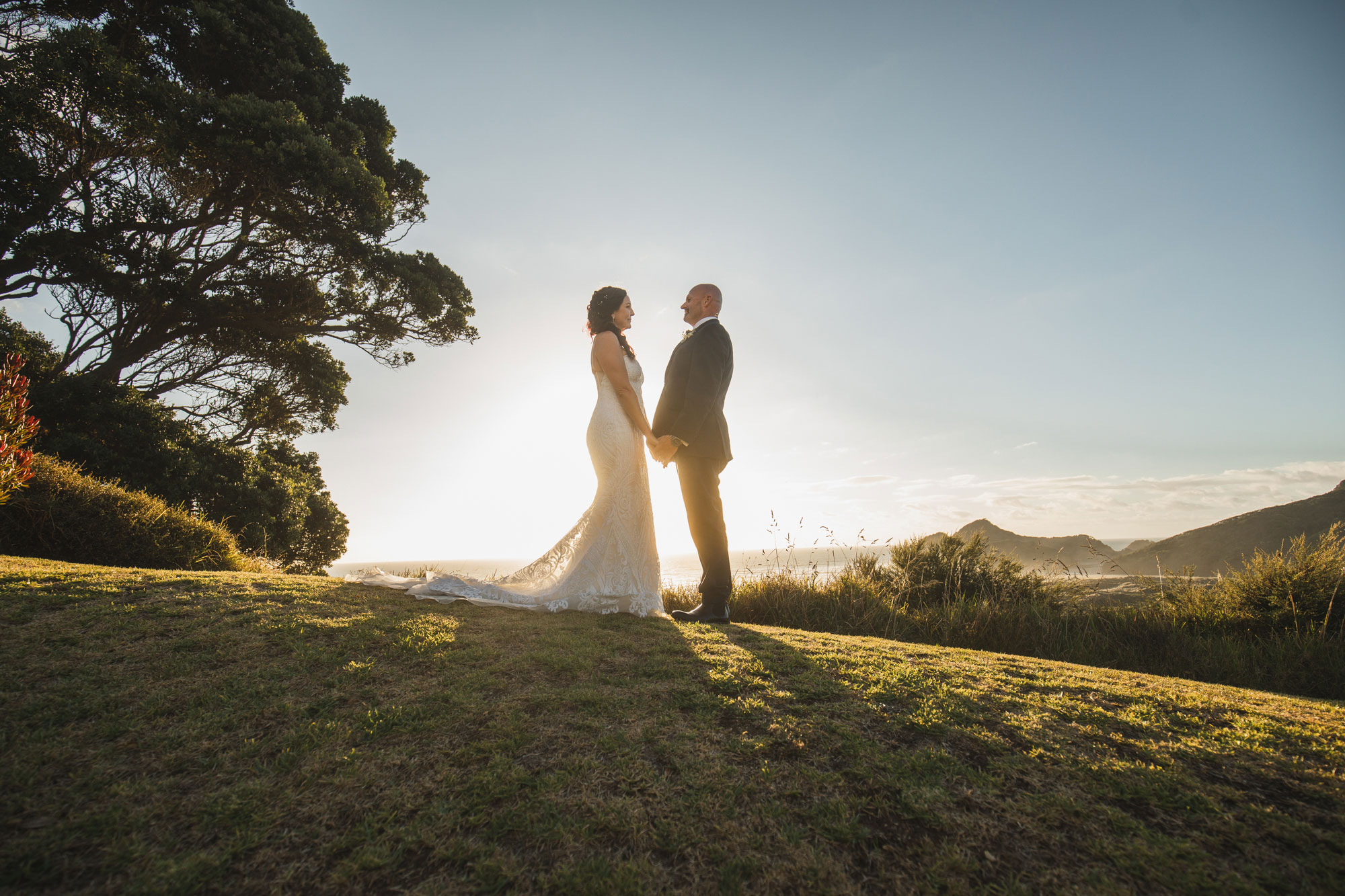 bethells beach sunset photo