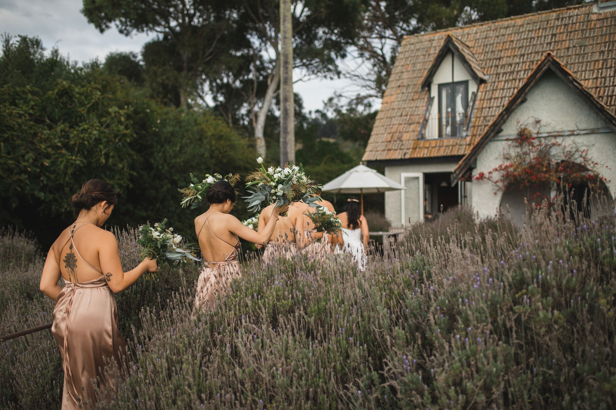 hawke's bay wedding bridal party