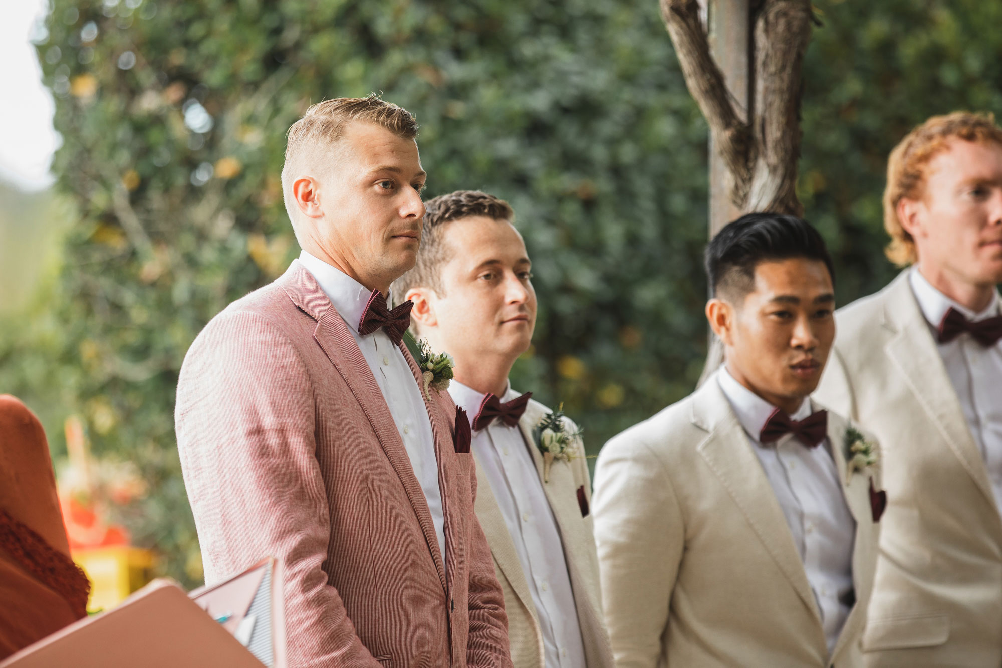 groom waiting for bride