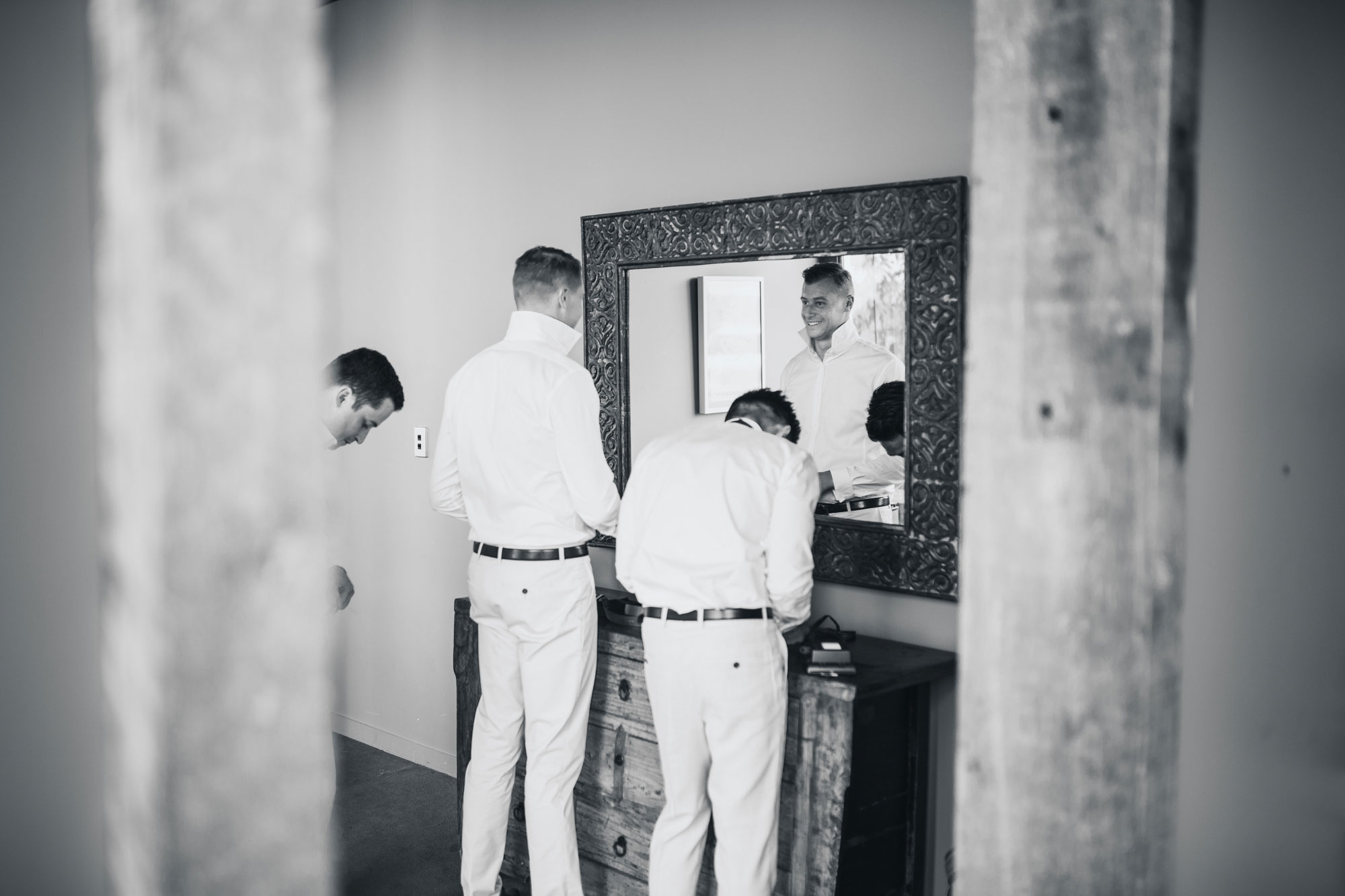 hawke's bay wedding boys getting ready