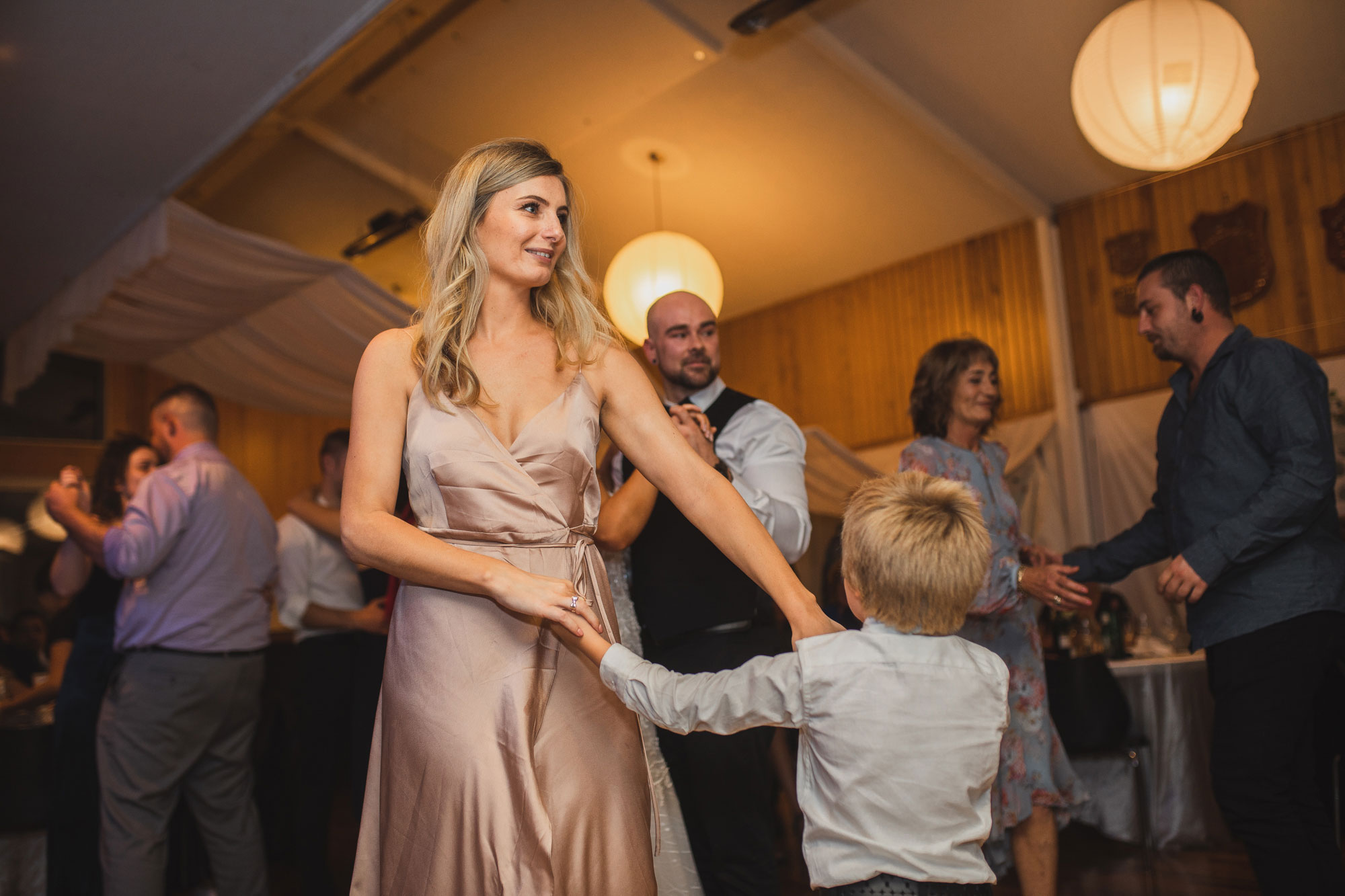 bridesmaids dancing