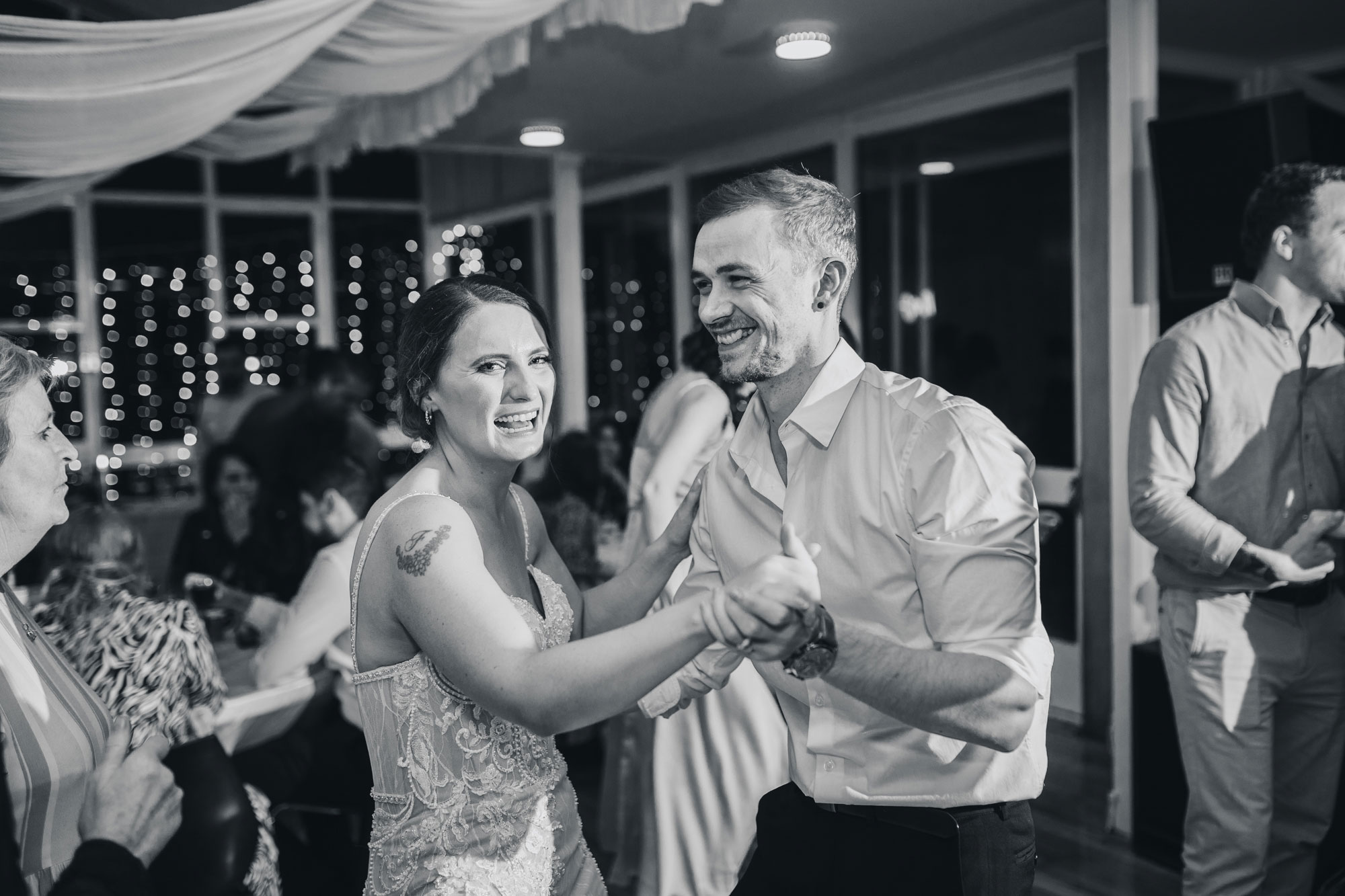 bride on dance floor