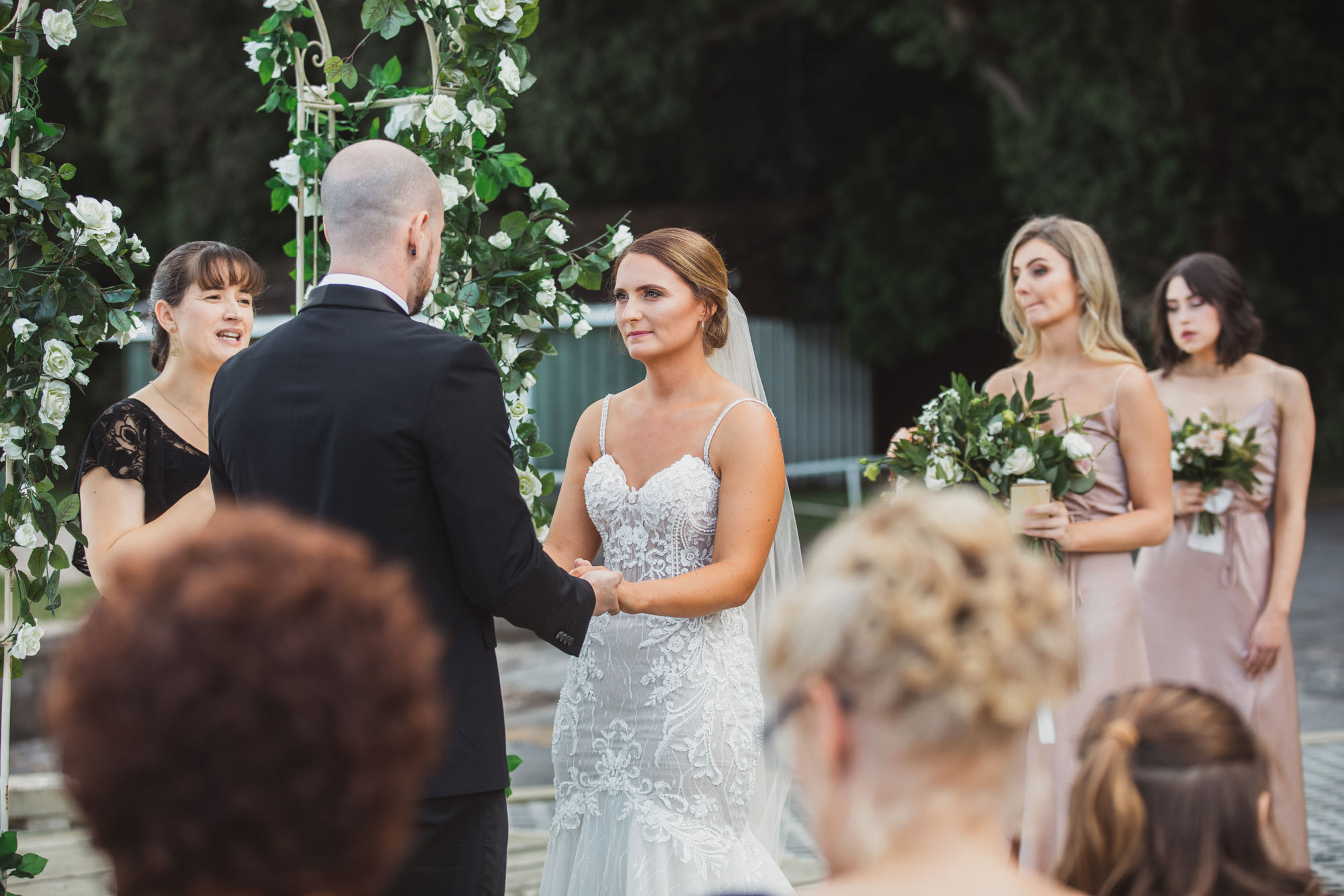 bride ceremony auckland wedding